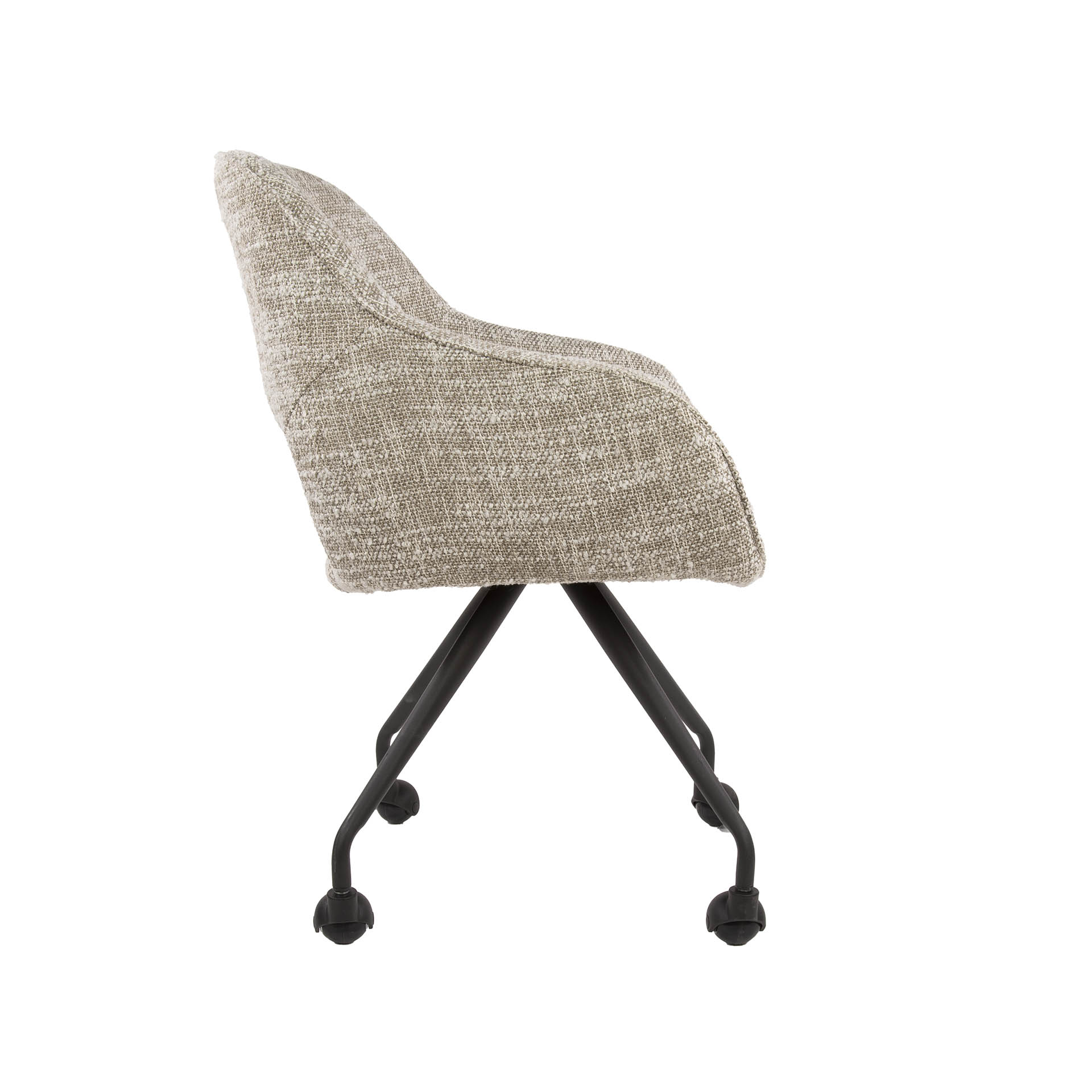 Sillón con ruedas de muelles VPE2 / Eagle blanco roto