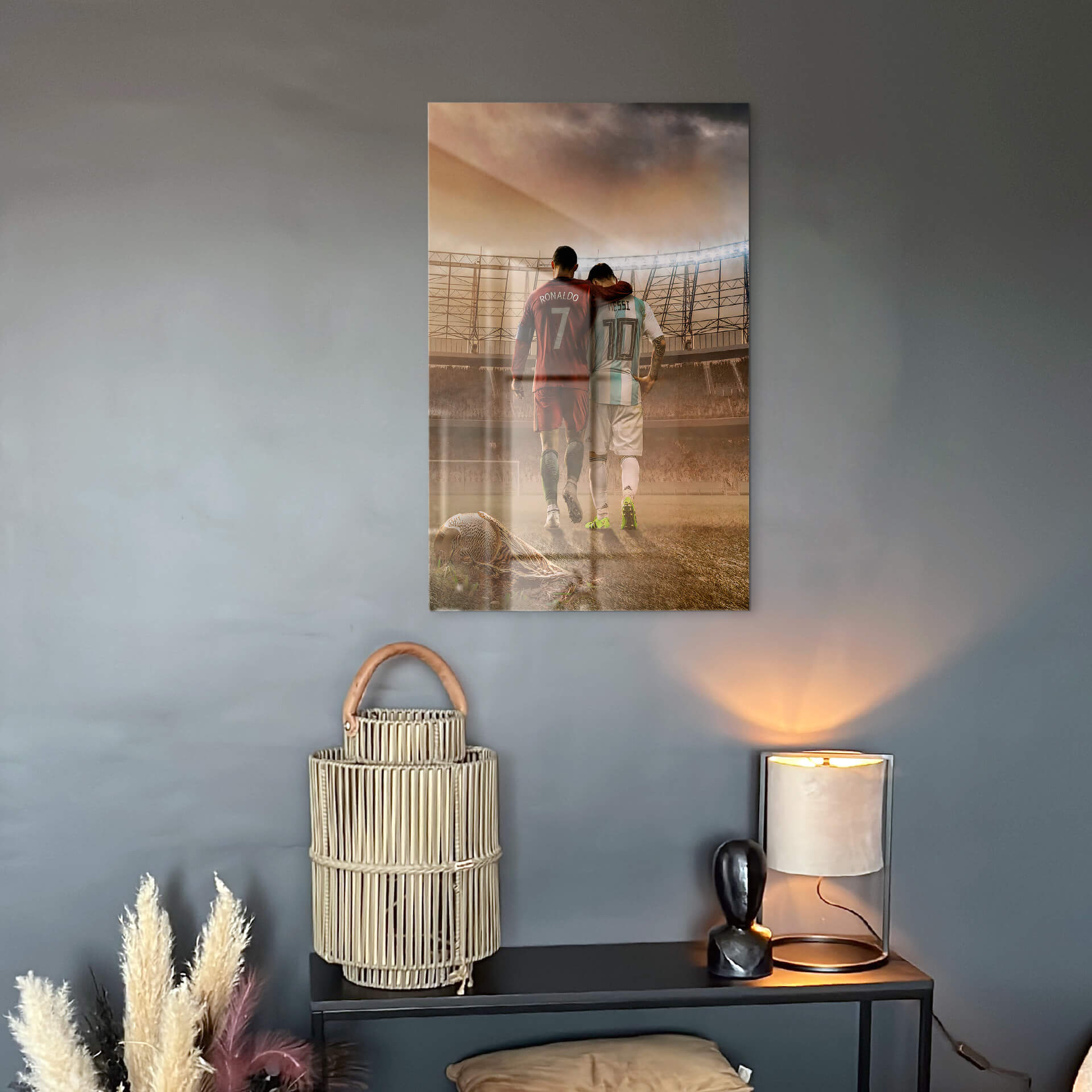 Messi and Ronaldo - Vidrio