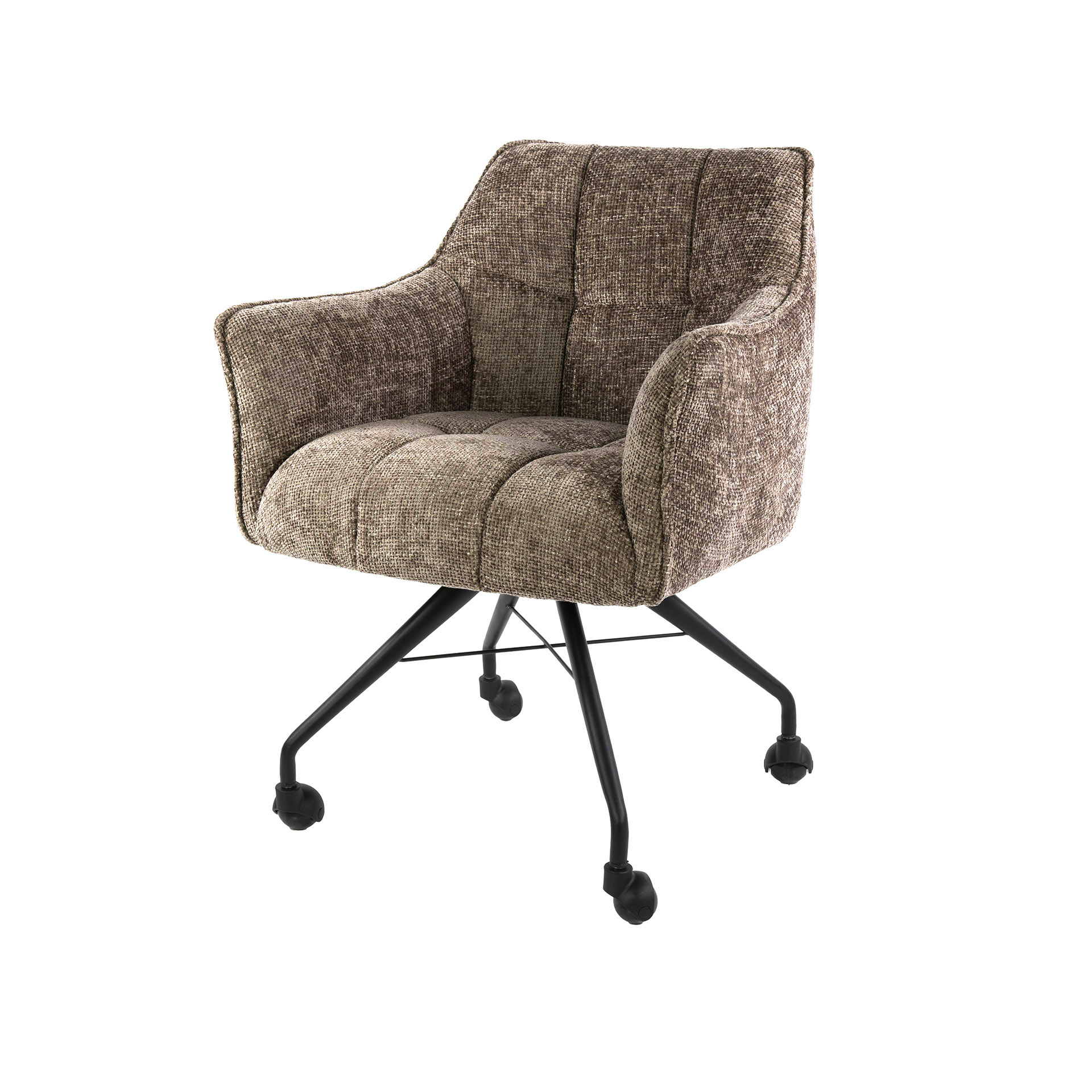 Sillón con ruedas Raster - embalado por 2 - Hoven champagne