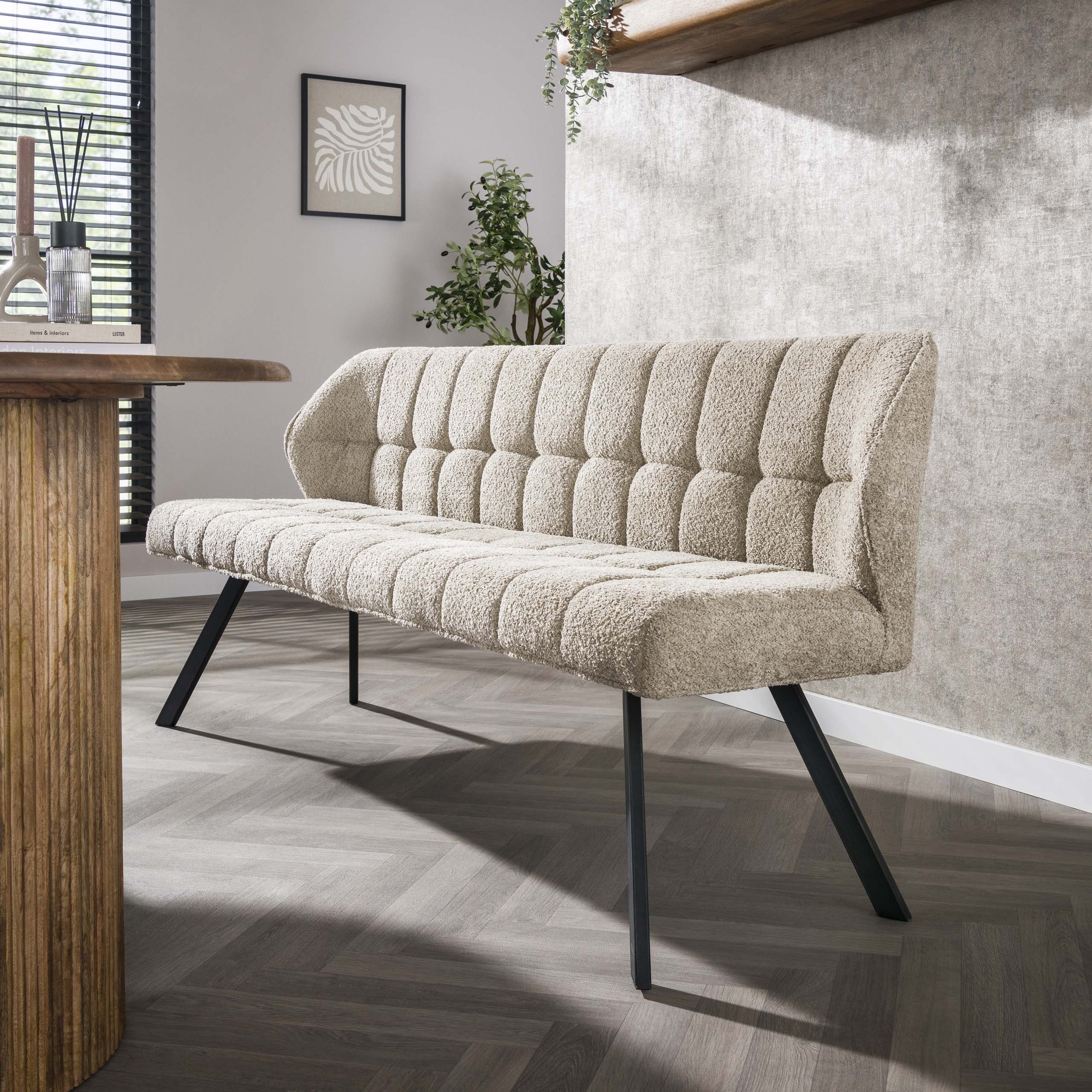 Rejilla sofá comedor / Boucle color arena