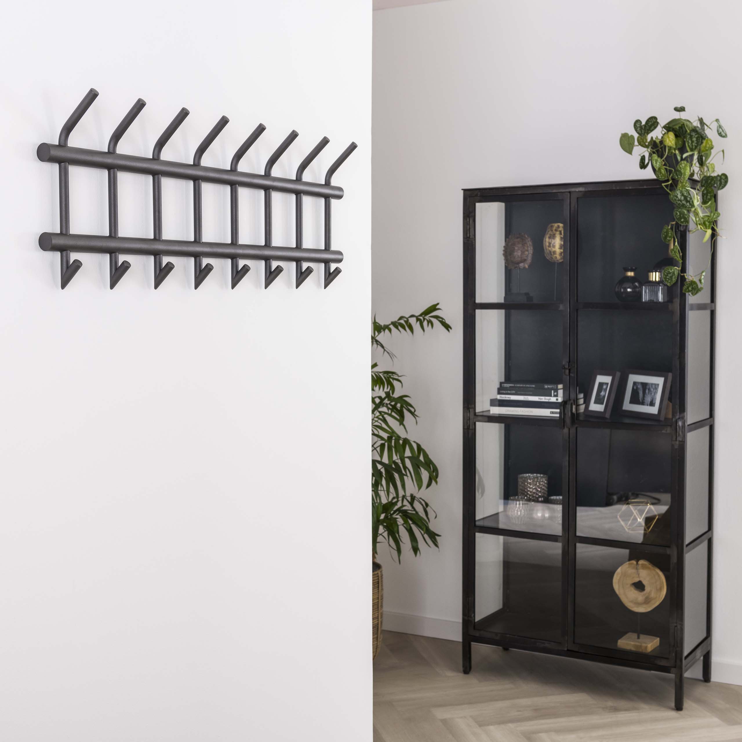 Coat rack Steel hooks (8 hooks)