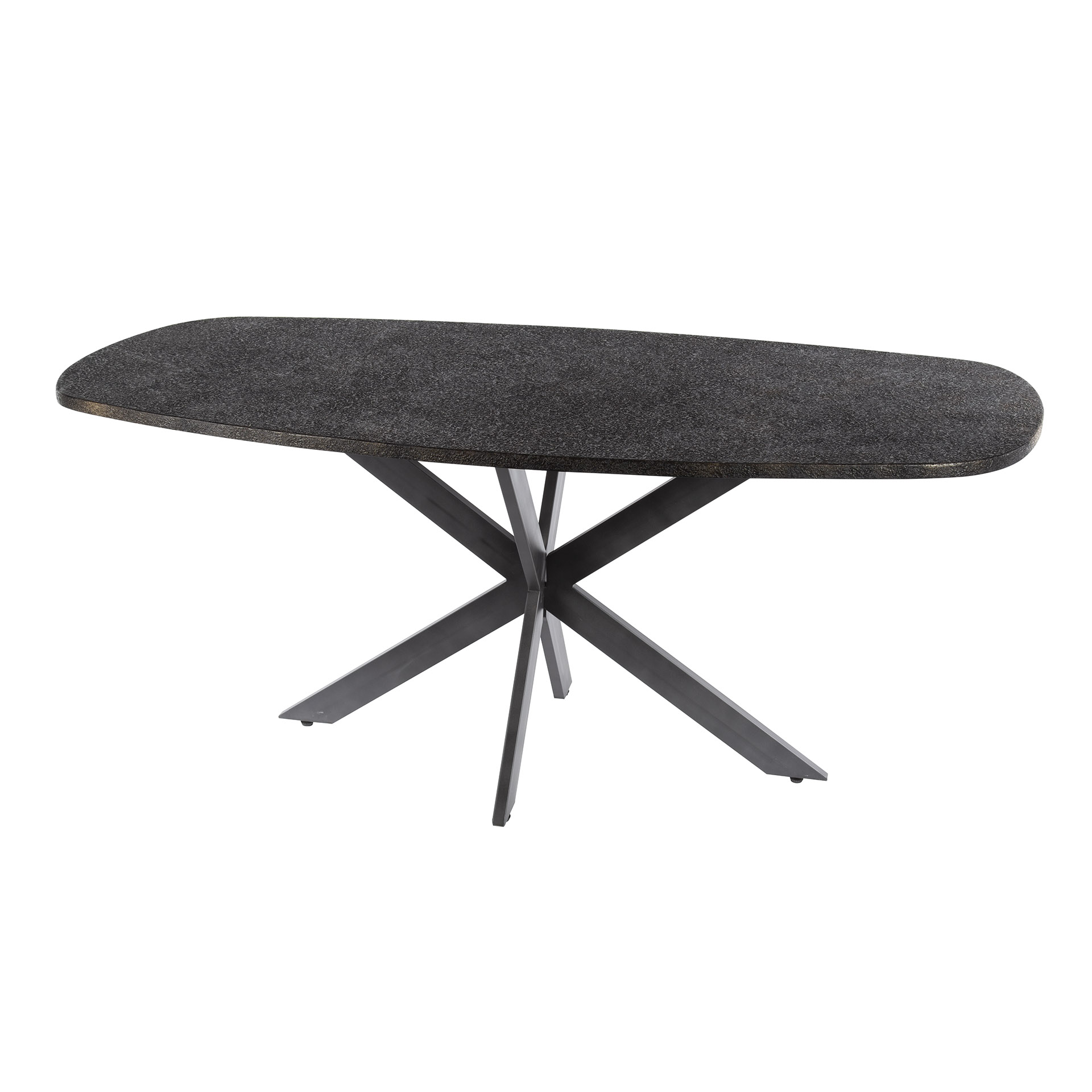 Dining table Metallic Danish oval 180 cm - Gray