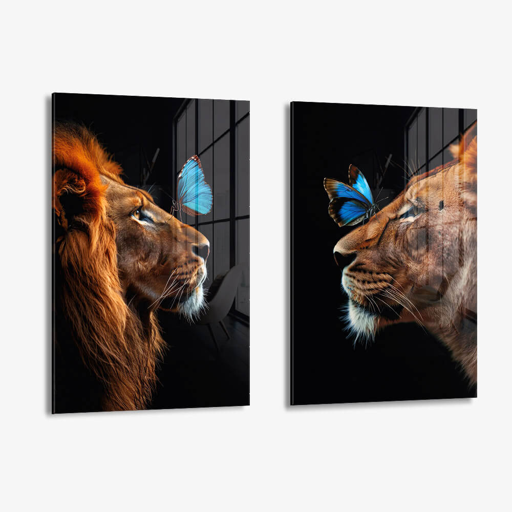 Bundle: "Butterfly Lions" (2x) – Vidrio
