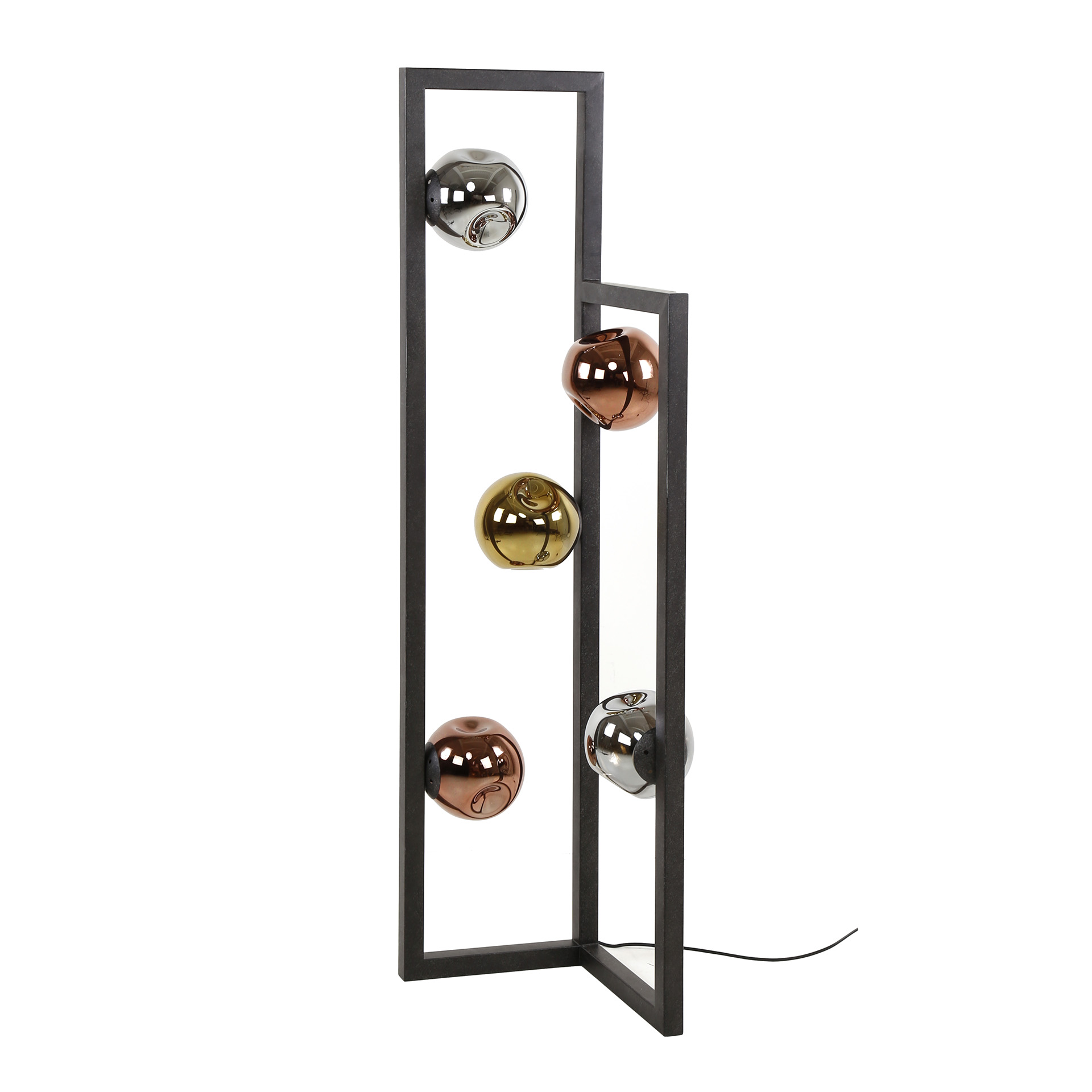 Lámpara de pie Stellar 5 luces negro ártico