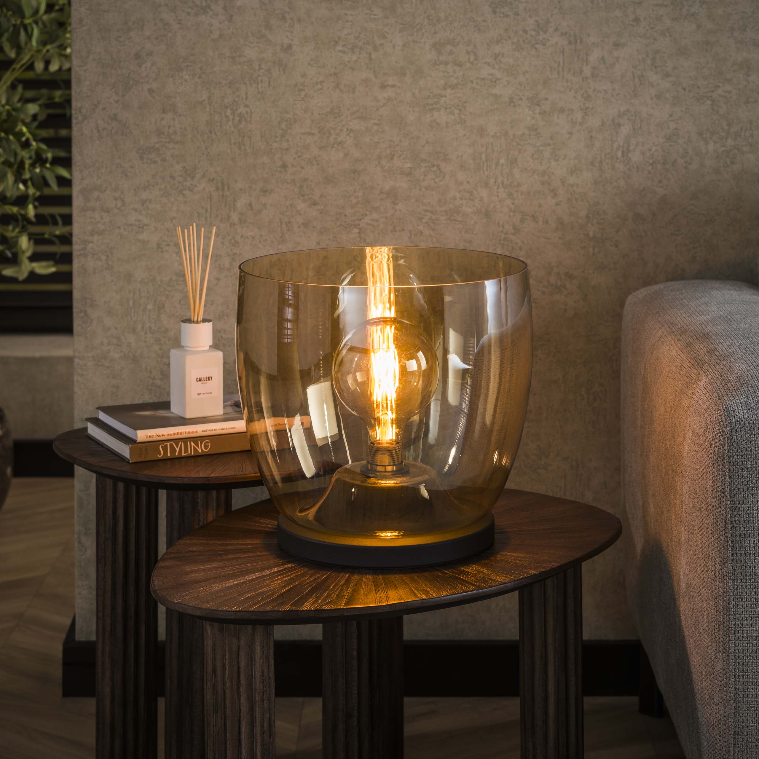 Floor lamp UP XL 1-light - Amber glass