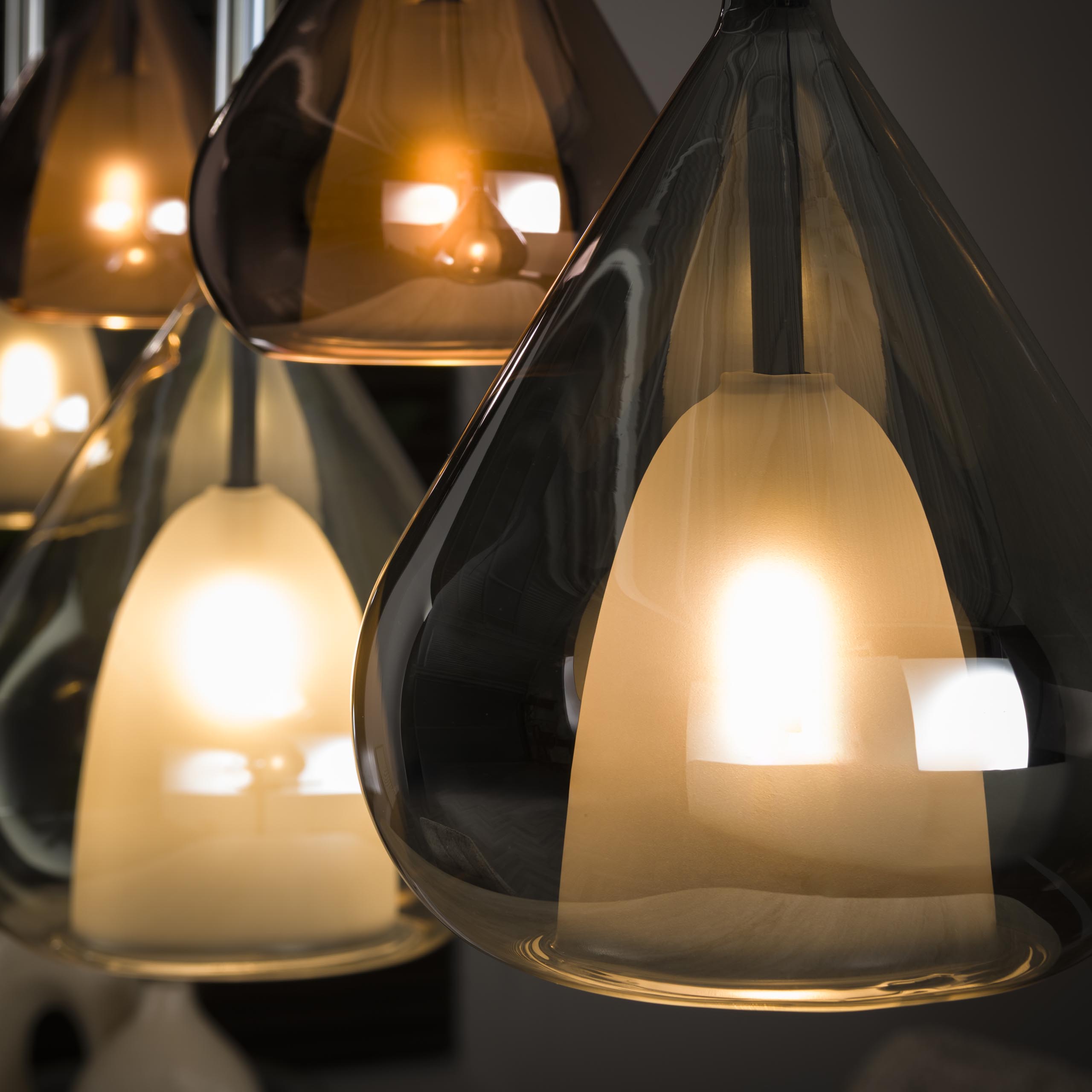 Hanging lamp Wings 5-light - Black