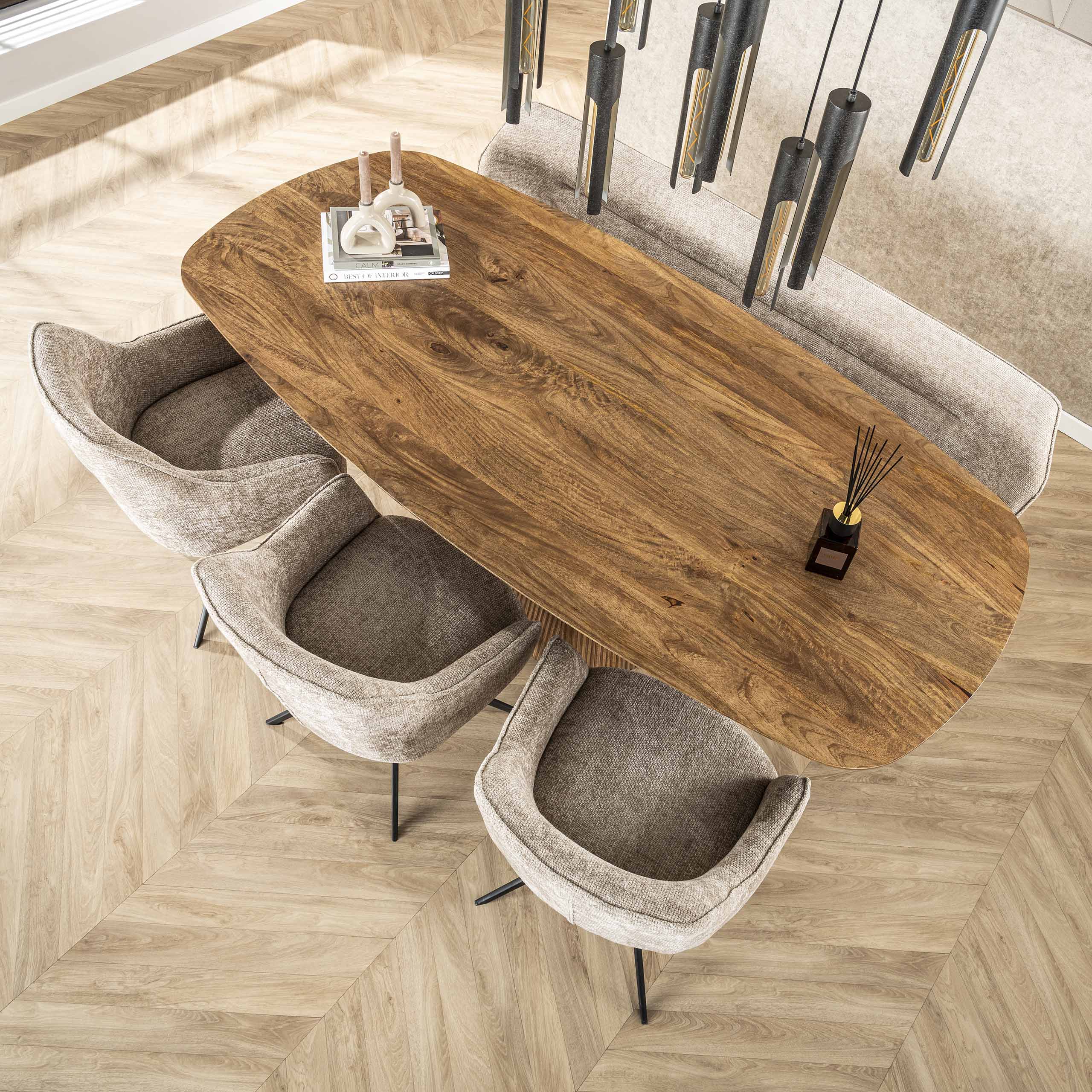 Armchair Pull swiveling - packed per 2 - Hoven sand