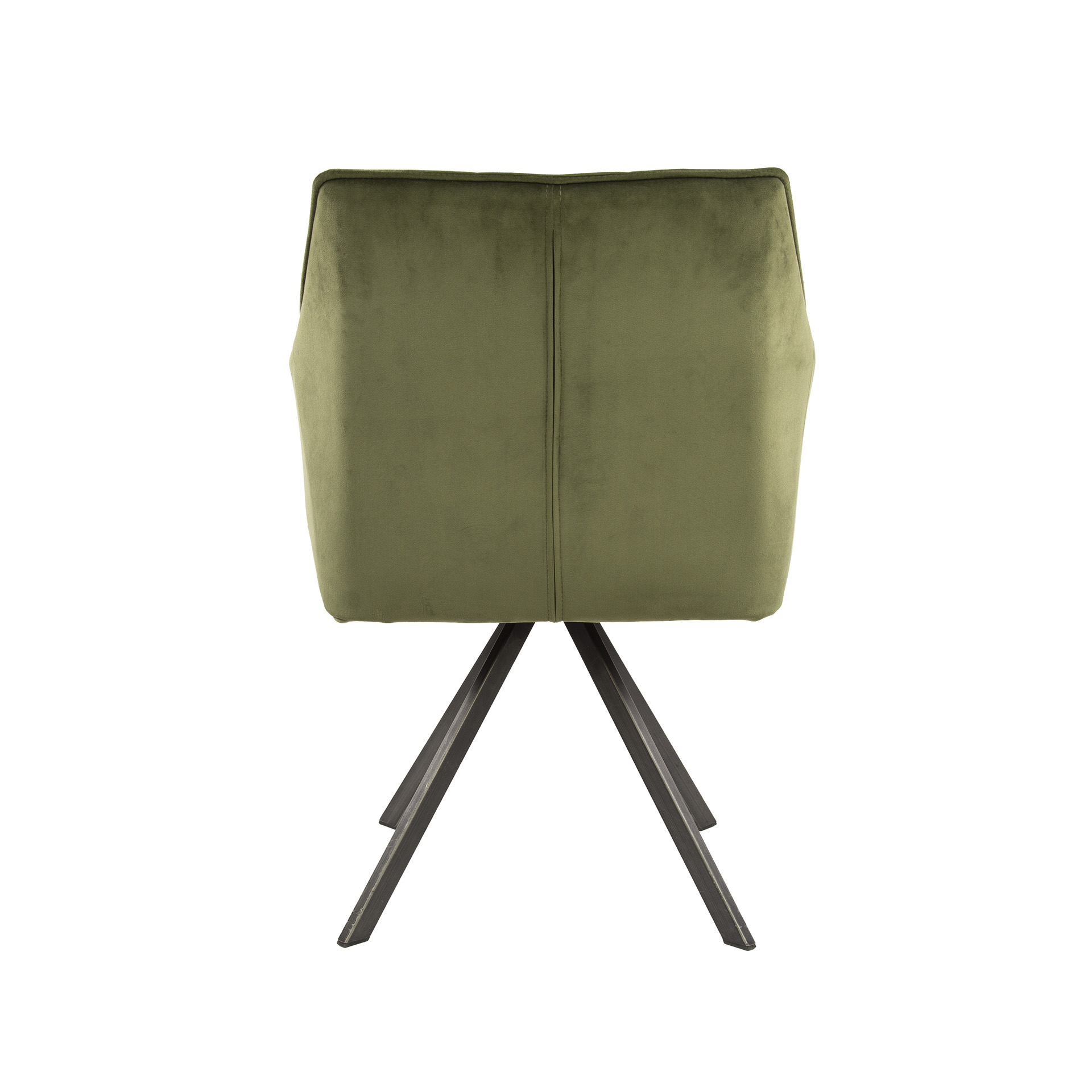 Armchair grid rotatable. VPE2 / Green velvet