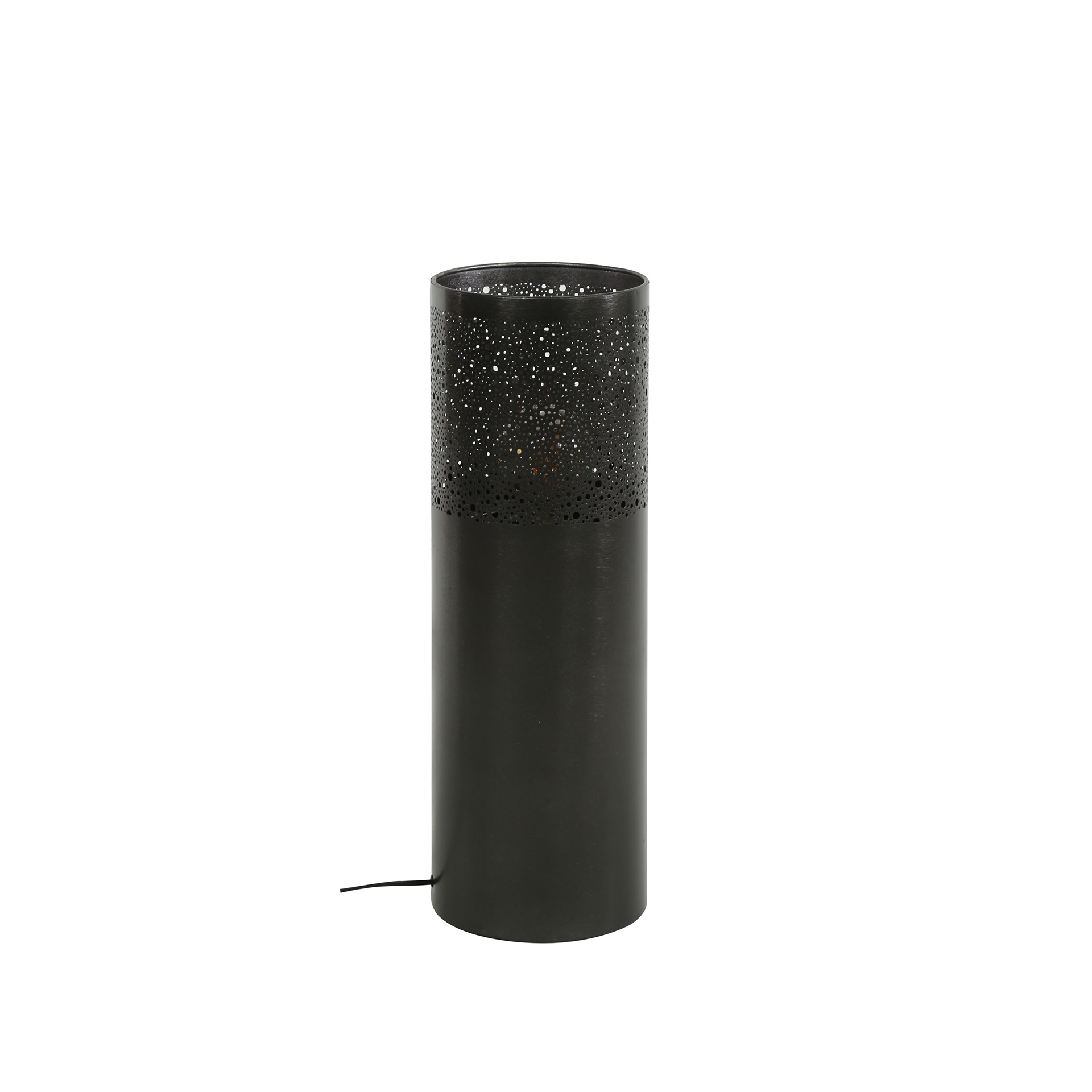 Floor lamp Cylinder Glow 1-light 60 cm - Black nickel