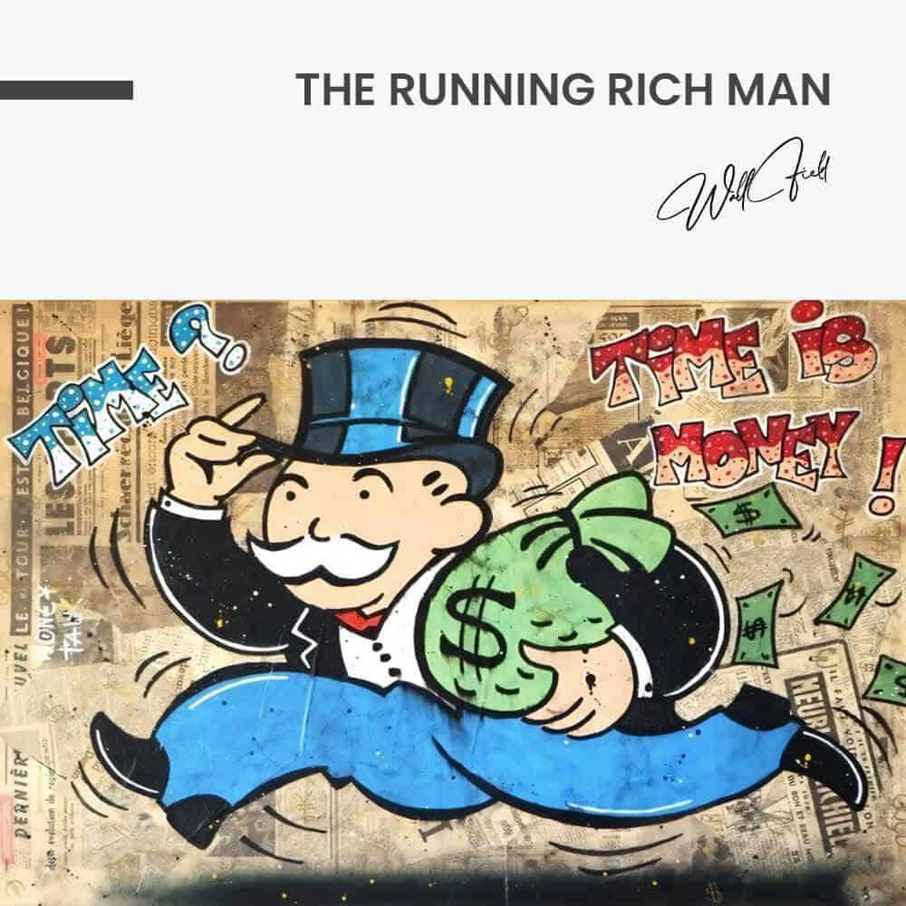 The Running Rich Man - Glass