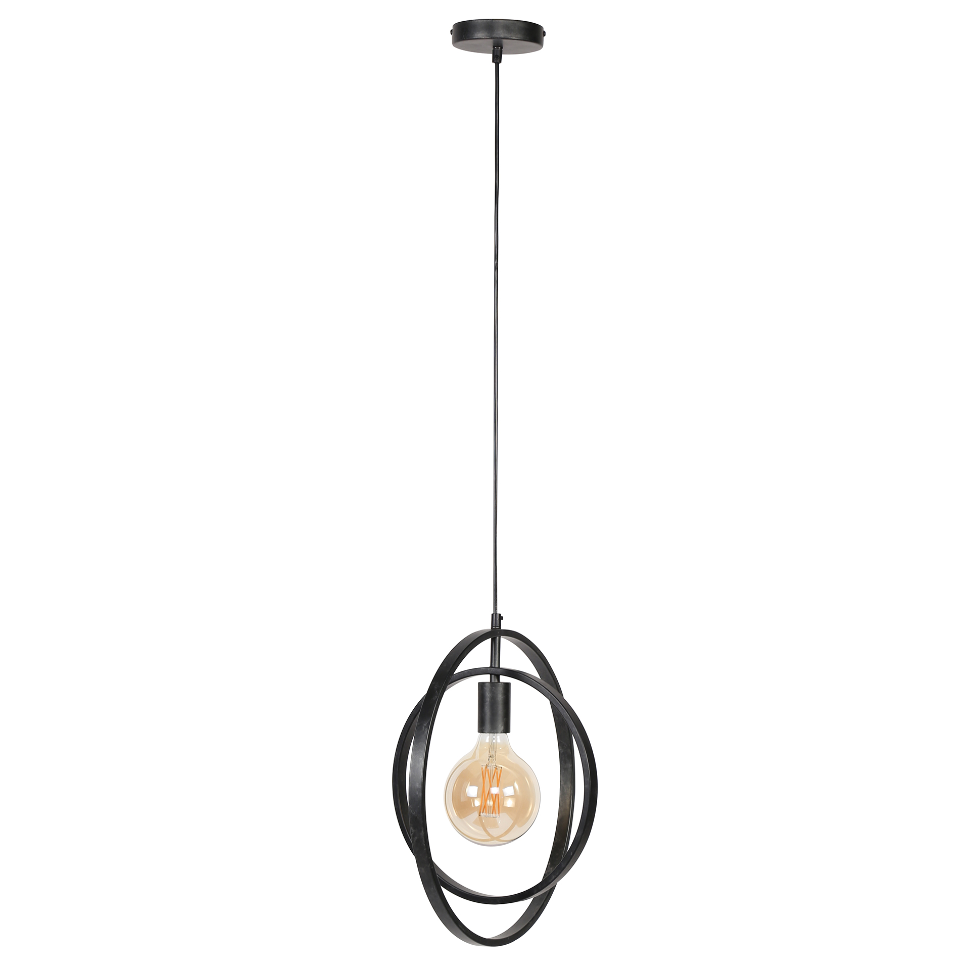 Hanging lamp Turn Around 1-light - Charcoal