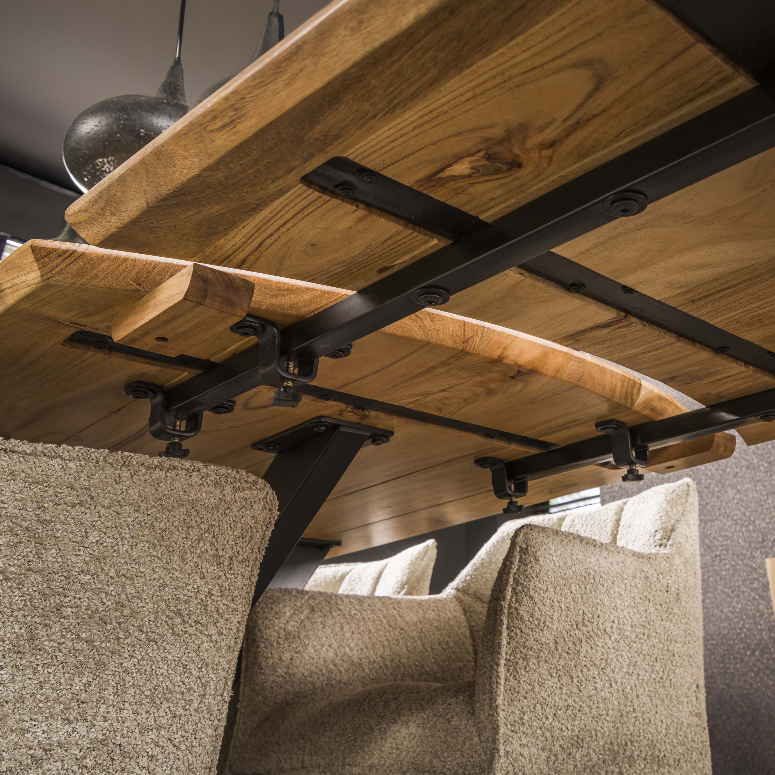 Dining room table extend 175/275 / Solid acacia natural