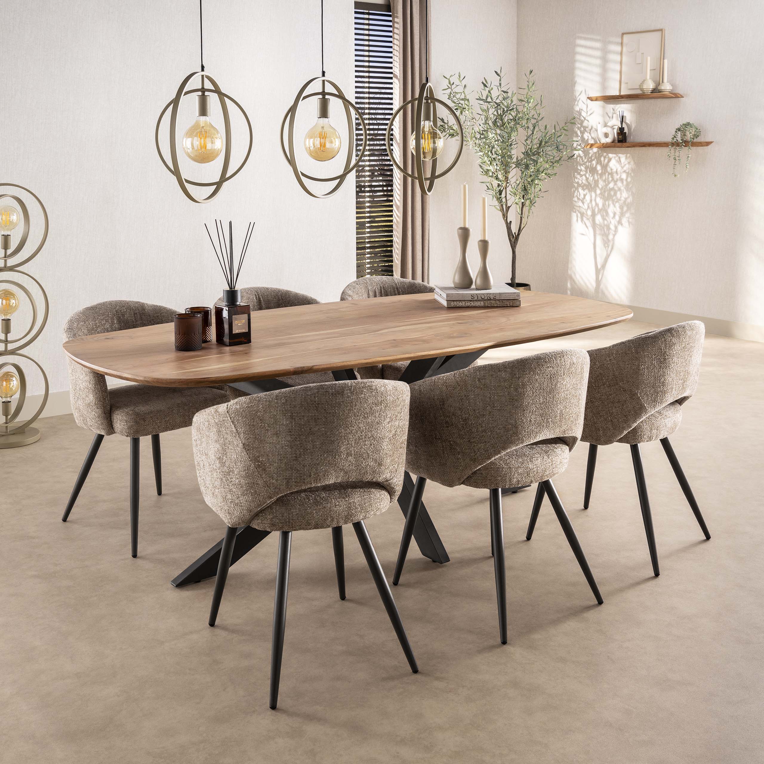 Sillón de salón - empaquetado por 2 - Cargo arena