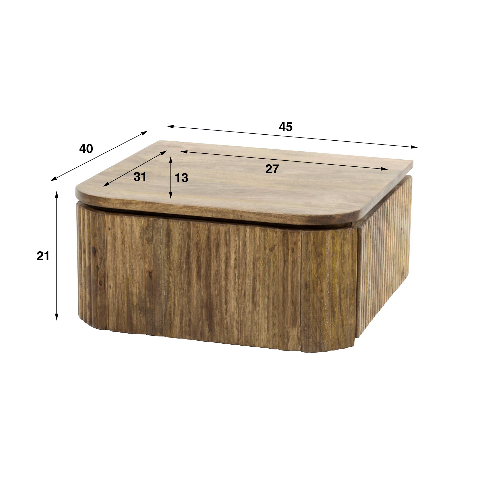 Bedside table 1L Sway Hanged