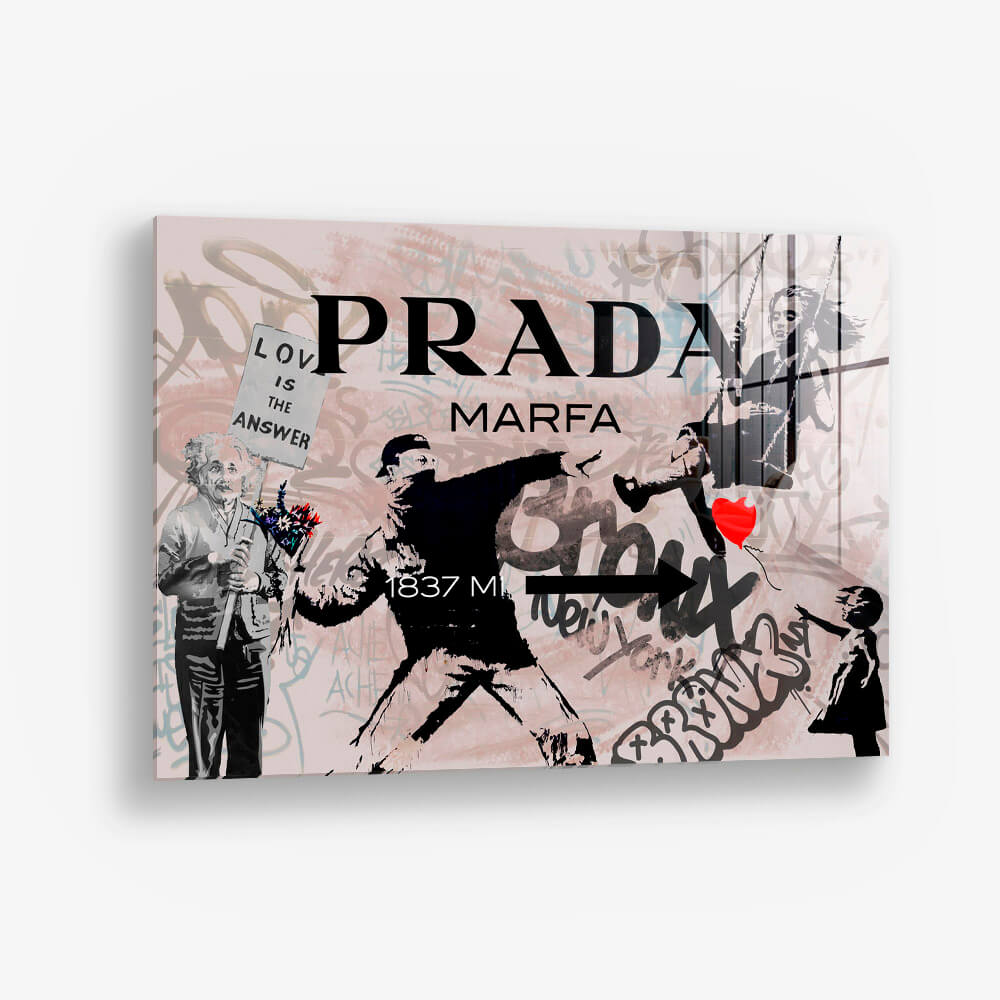 Prada Banksy – Vidrio