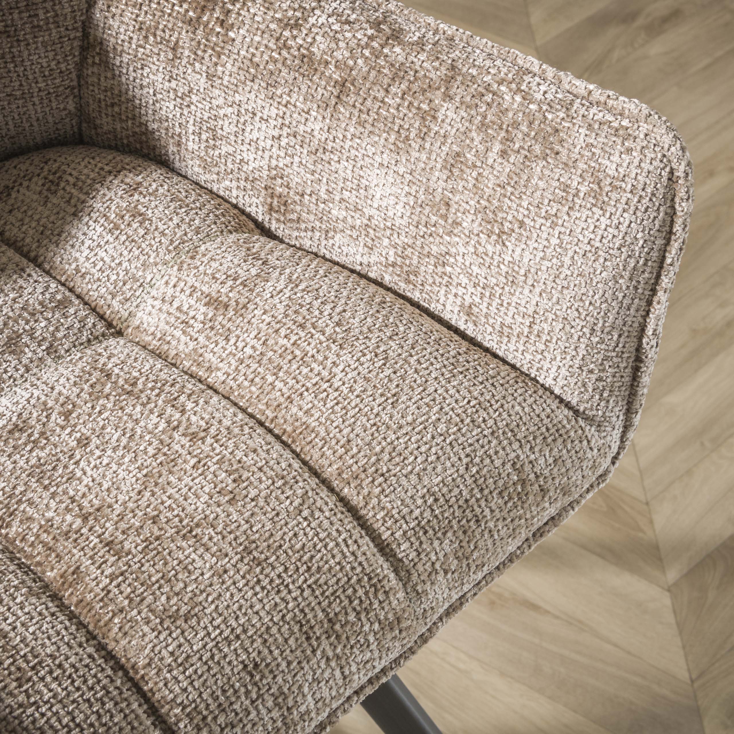 Bar chair Raster rotatable - set of 2 - Hoven champagne