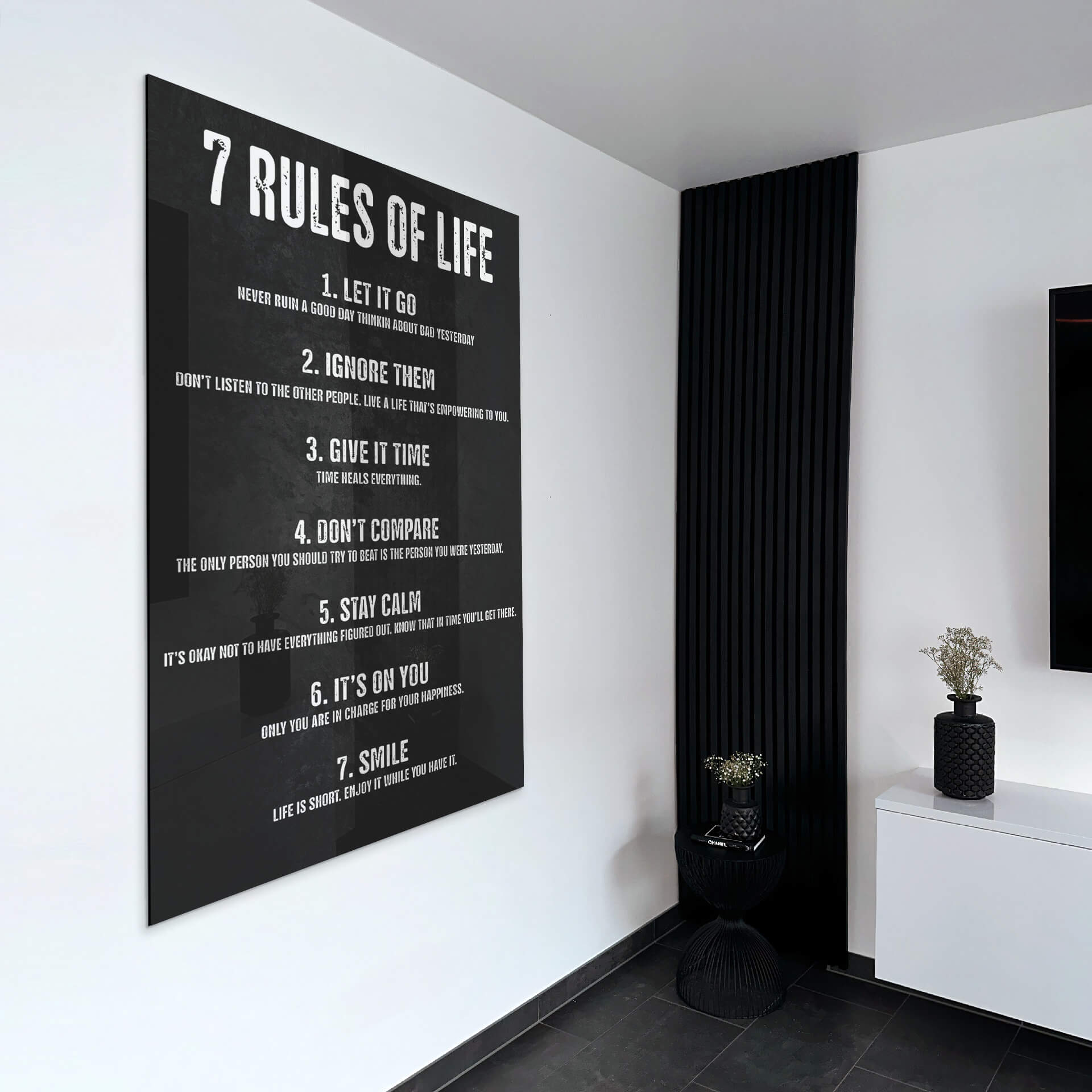 7 Rules of Life - Glass