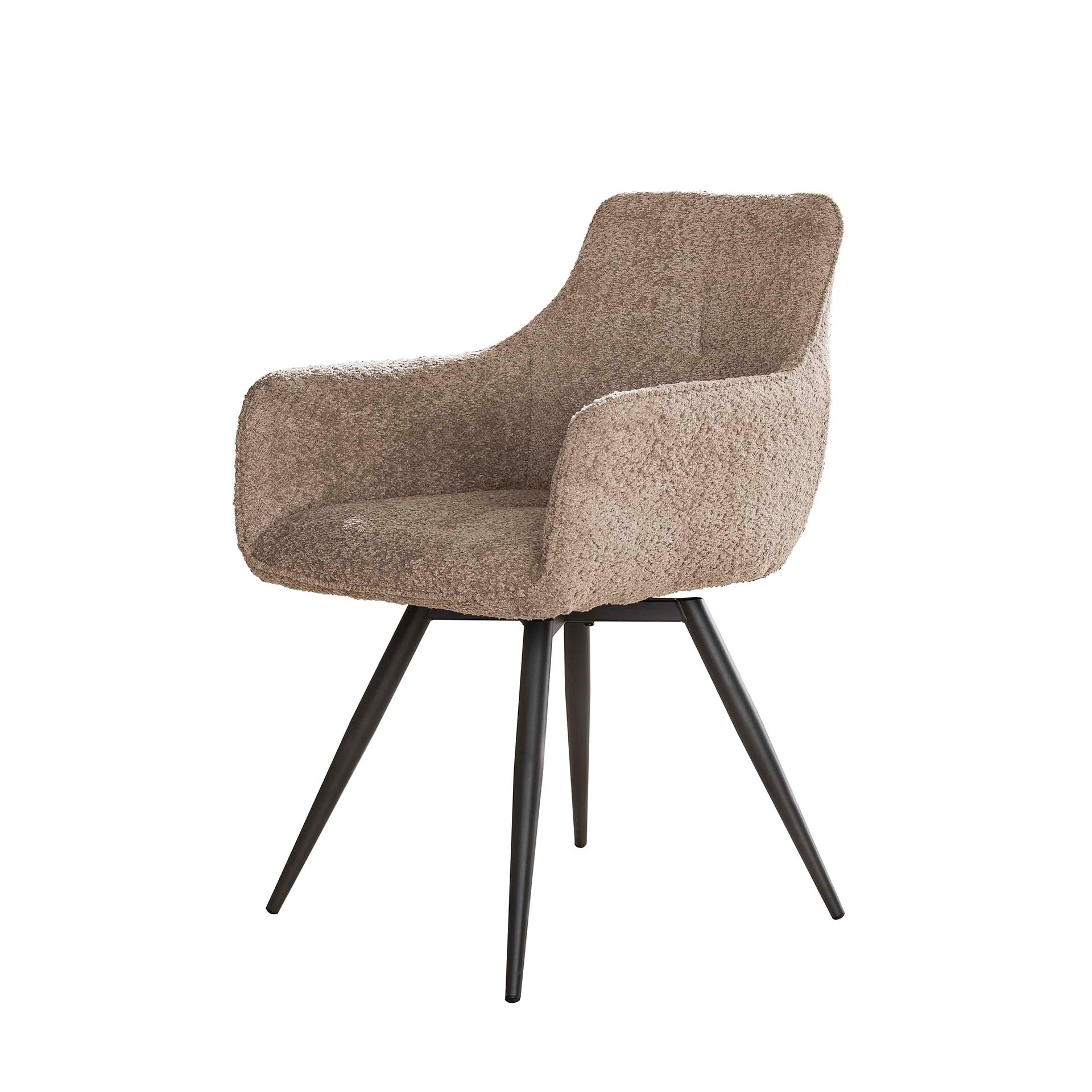 Armchair boucle rotatable. VPE2 / Boucle sand color