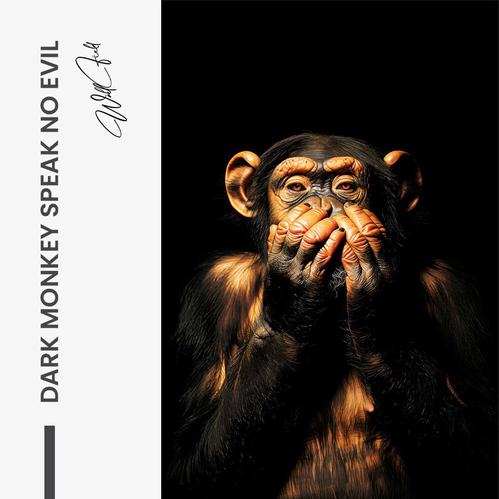 Dark Monkey Speak no Evil – Glass