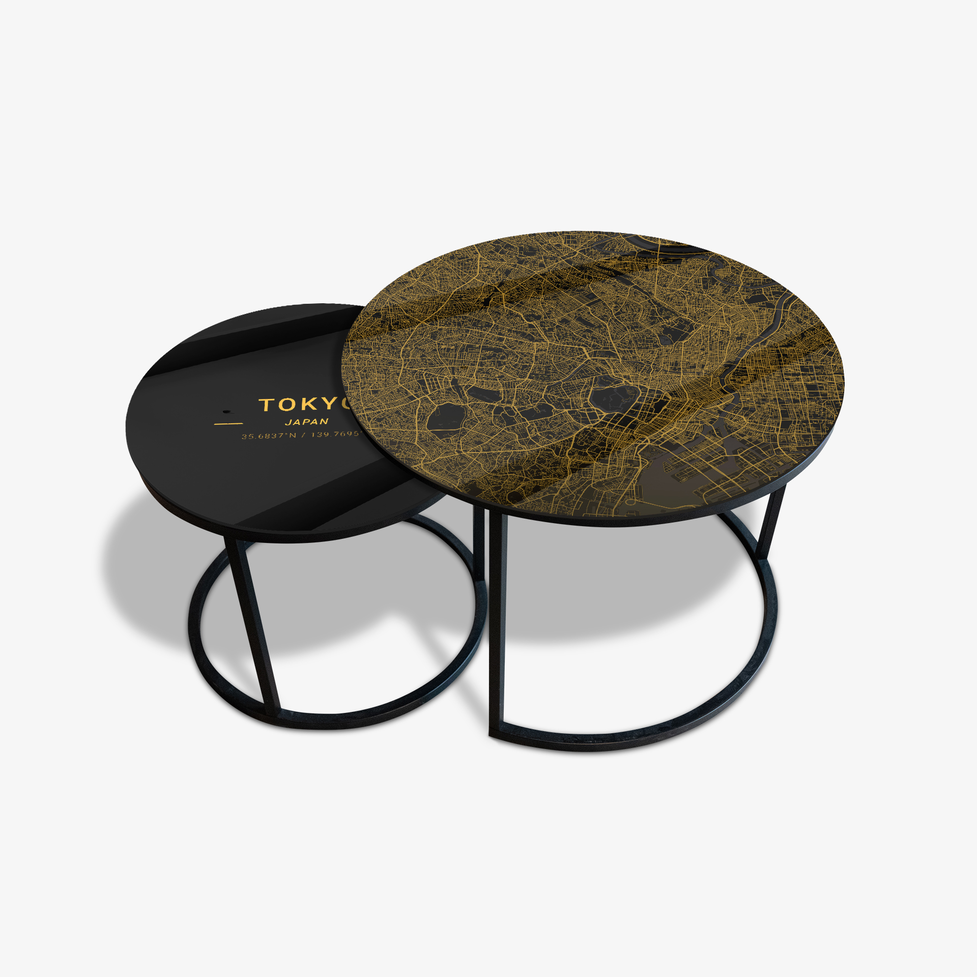 Mesa de centro Negro - Tokyo Gold