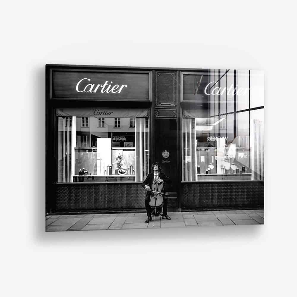 Cello Player - Glass