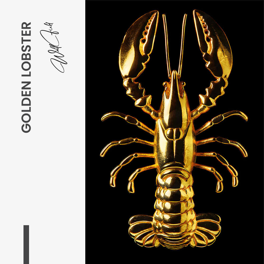 Golden Lobster – Glass