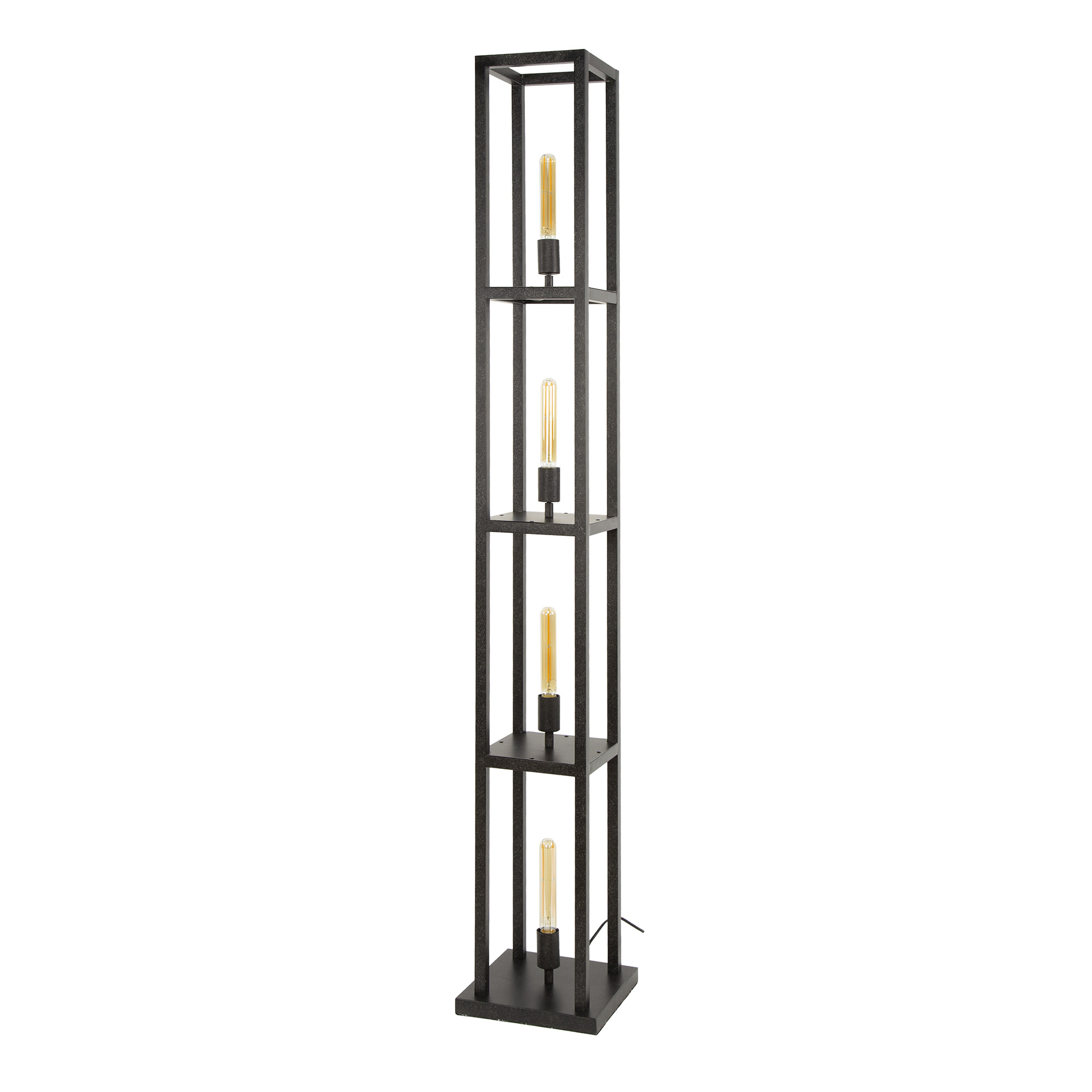 Floor lamp Quadra 4-light - Artic black