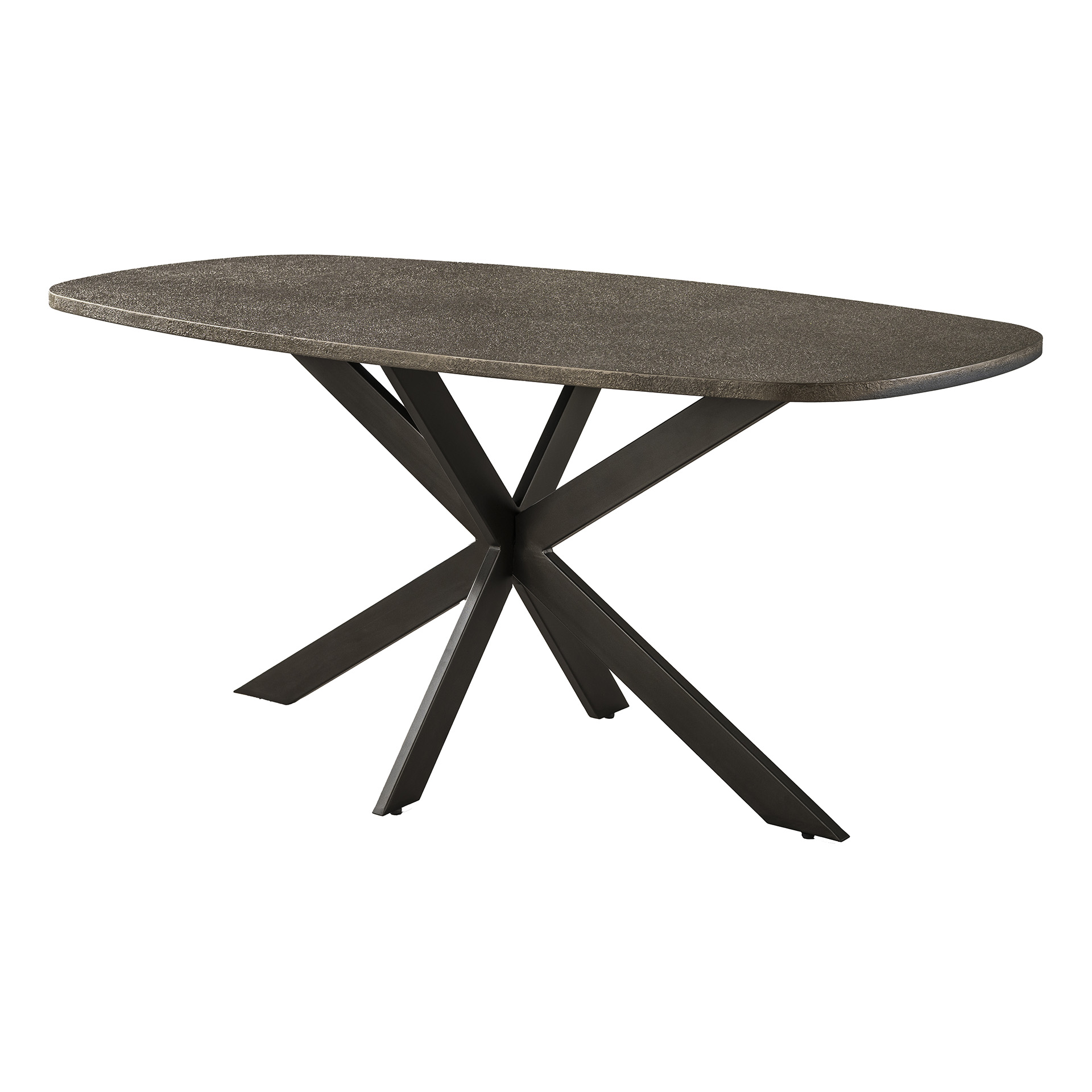 Bronvik Danish oval dining table 180 cm - Bronze Liquid Metal