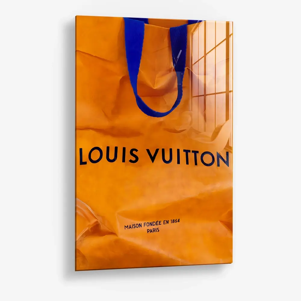 LV Bag Poster – Glass