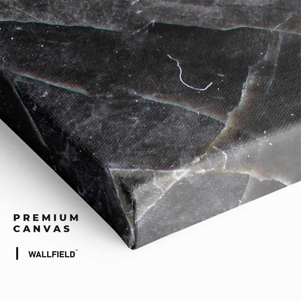 "Black,  White & Gold Stone"