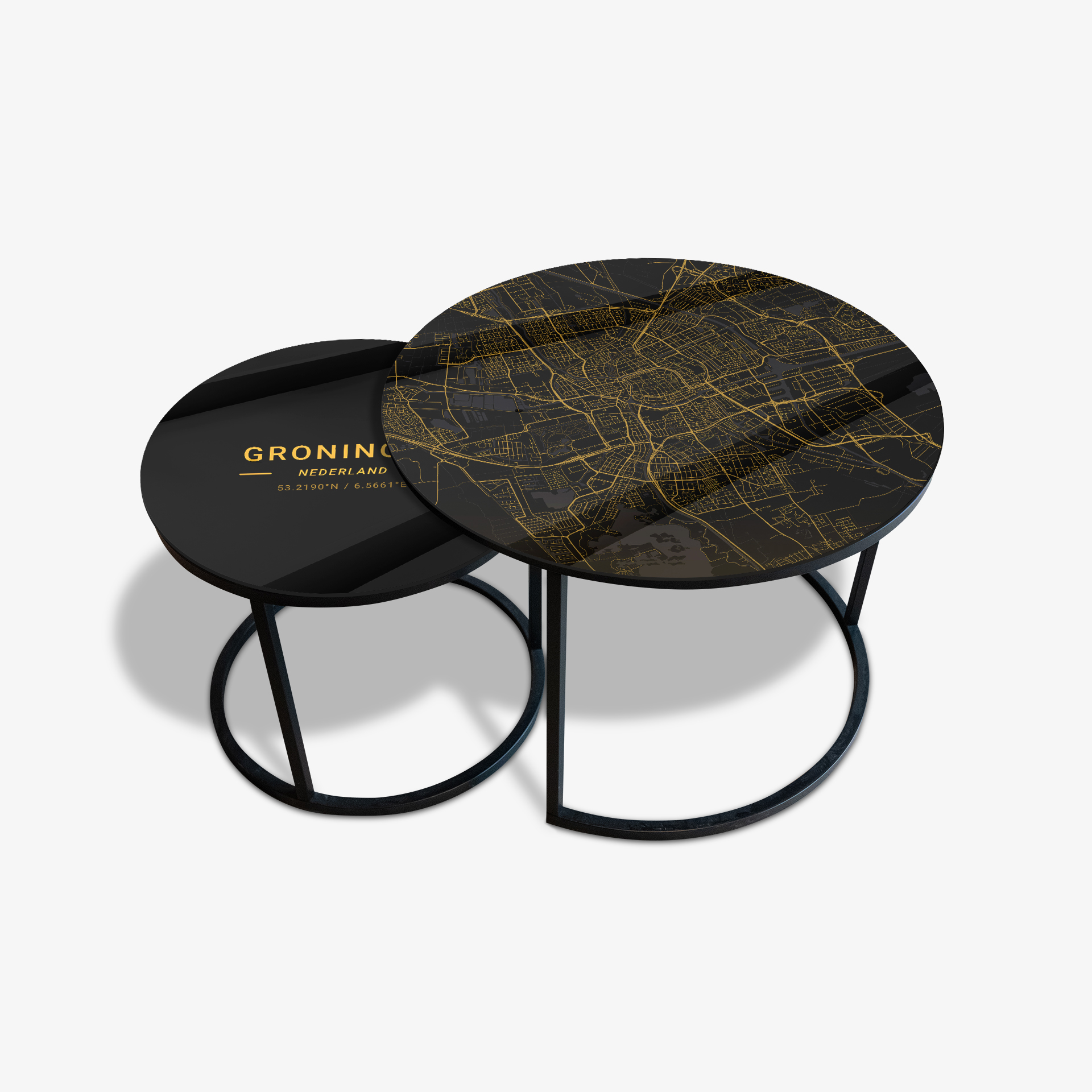 Coffee table Black - Groningen Gold