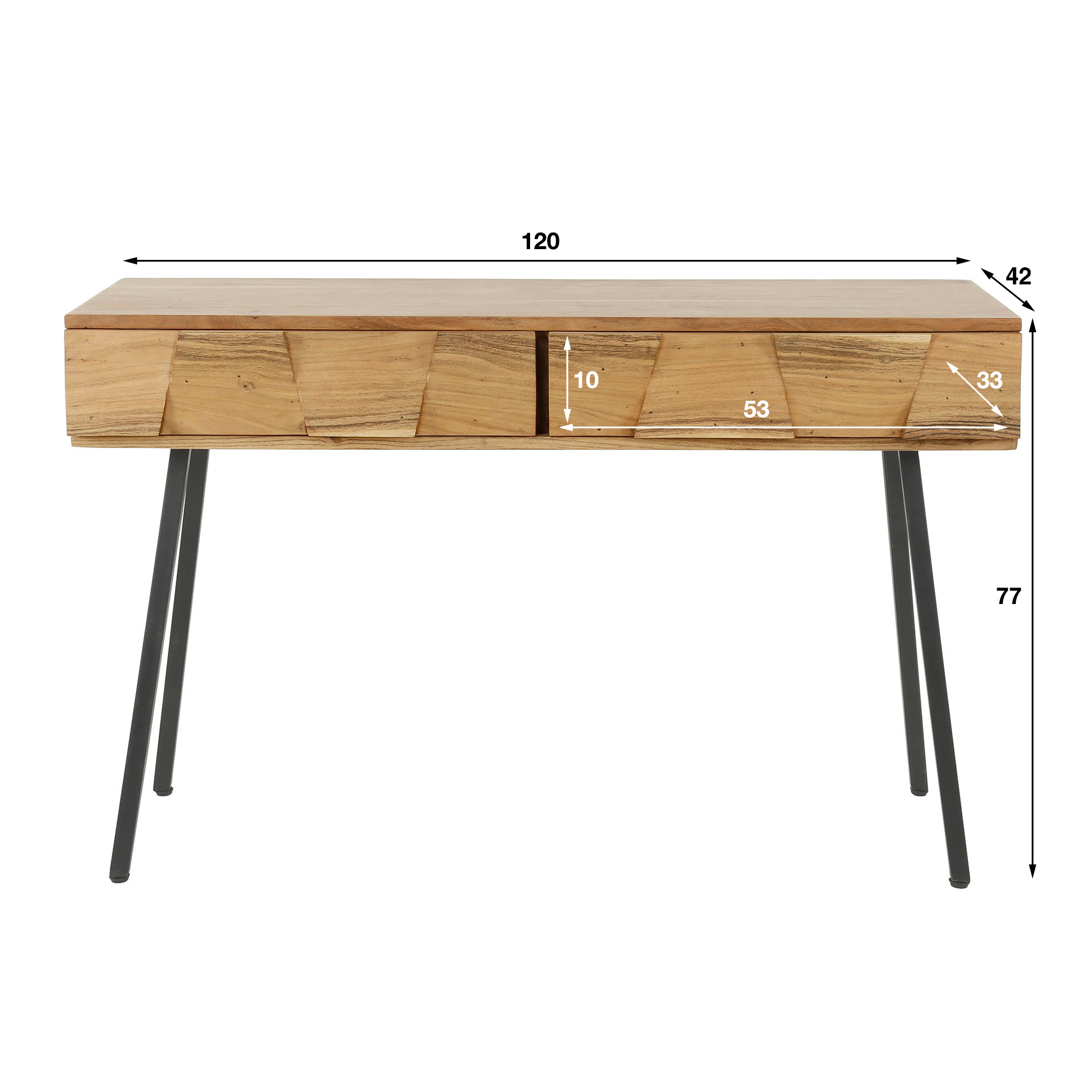 Dressing table Demn / Solid acacia natural