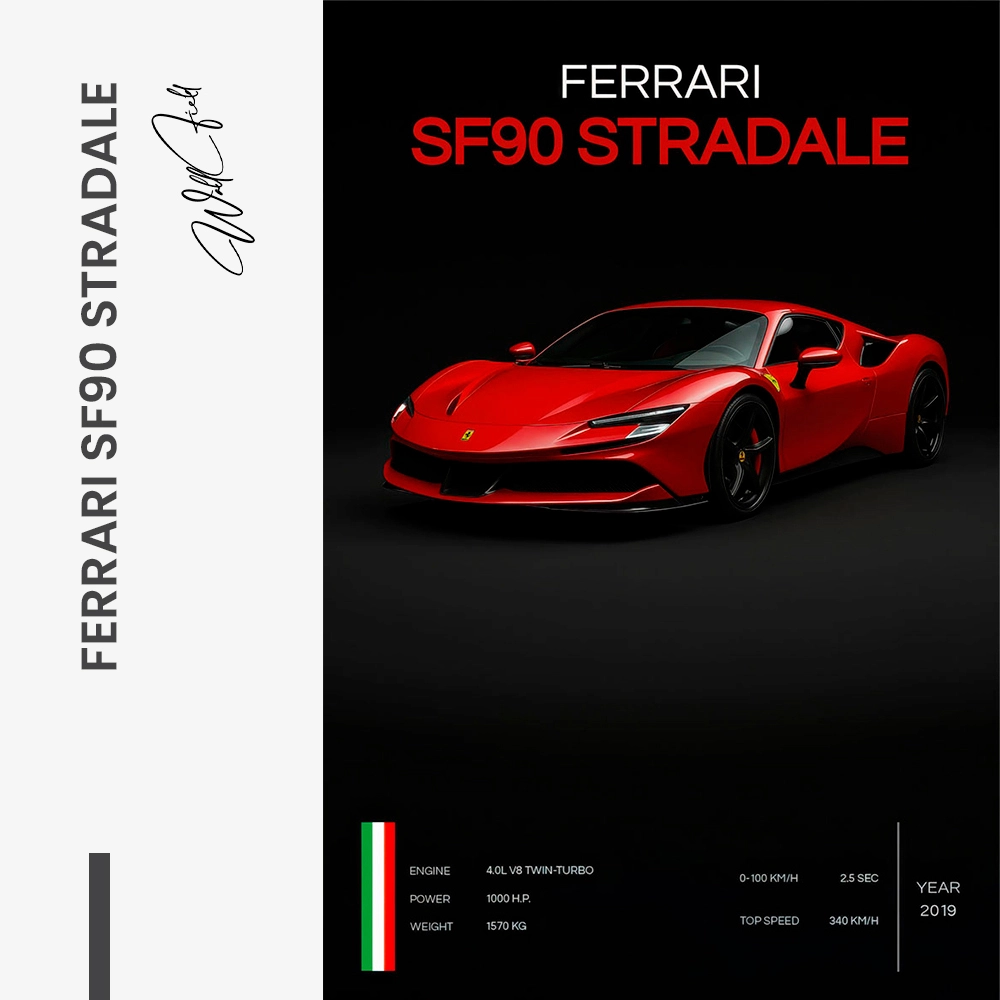 Hypercars – Ferrari SF90 Stradale – Vidrio