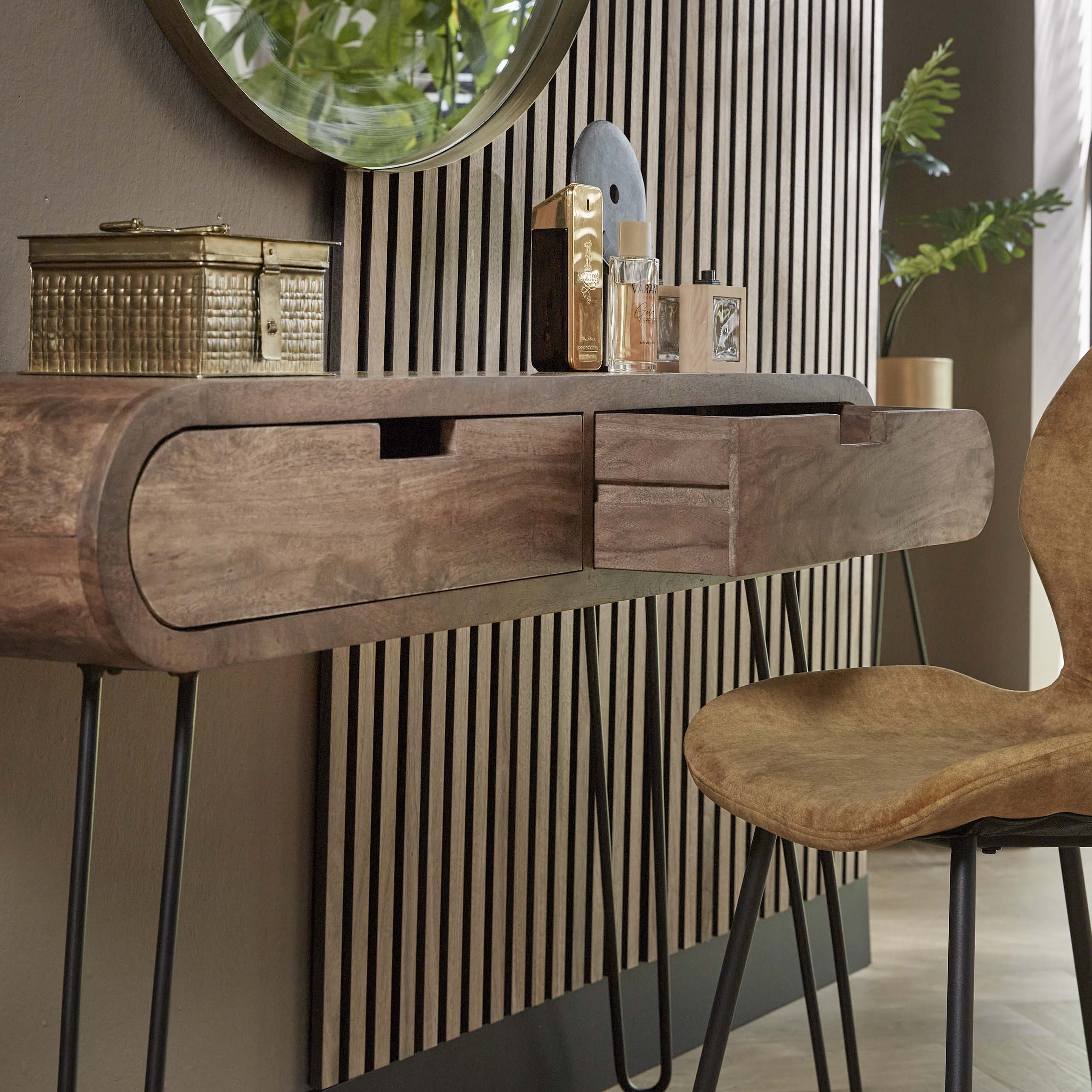 Dressing table 2L barrel / Solid mango sand color