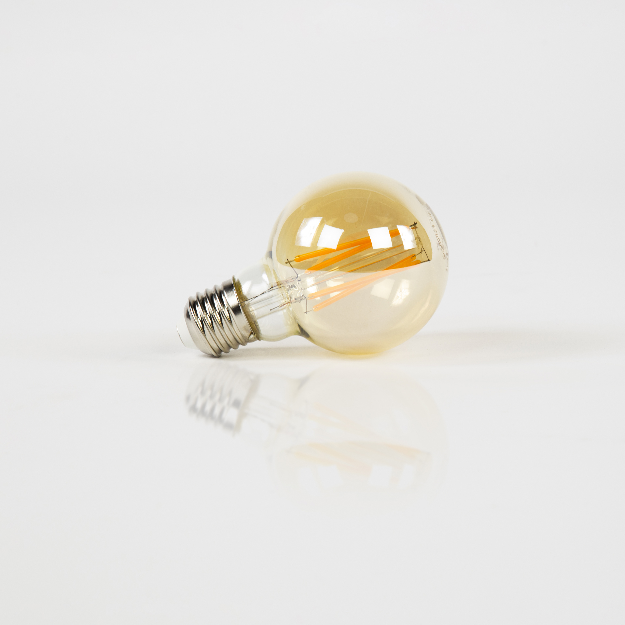 Light source LED [G70] filament ball Ø7 / Amber-colored glass