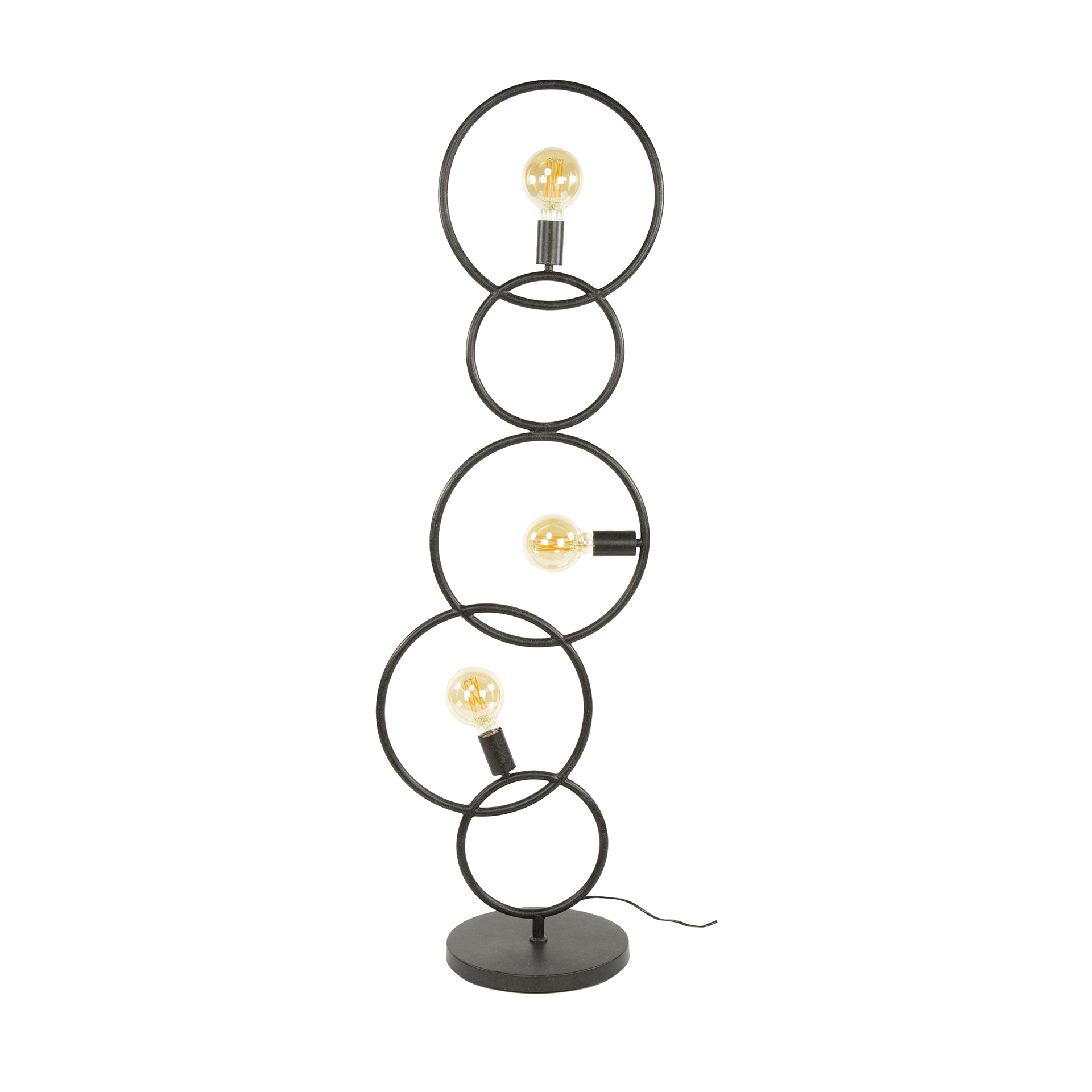 Floor lamp Loop 3-light Artic black