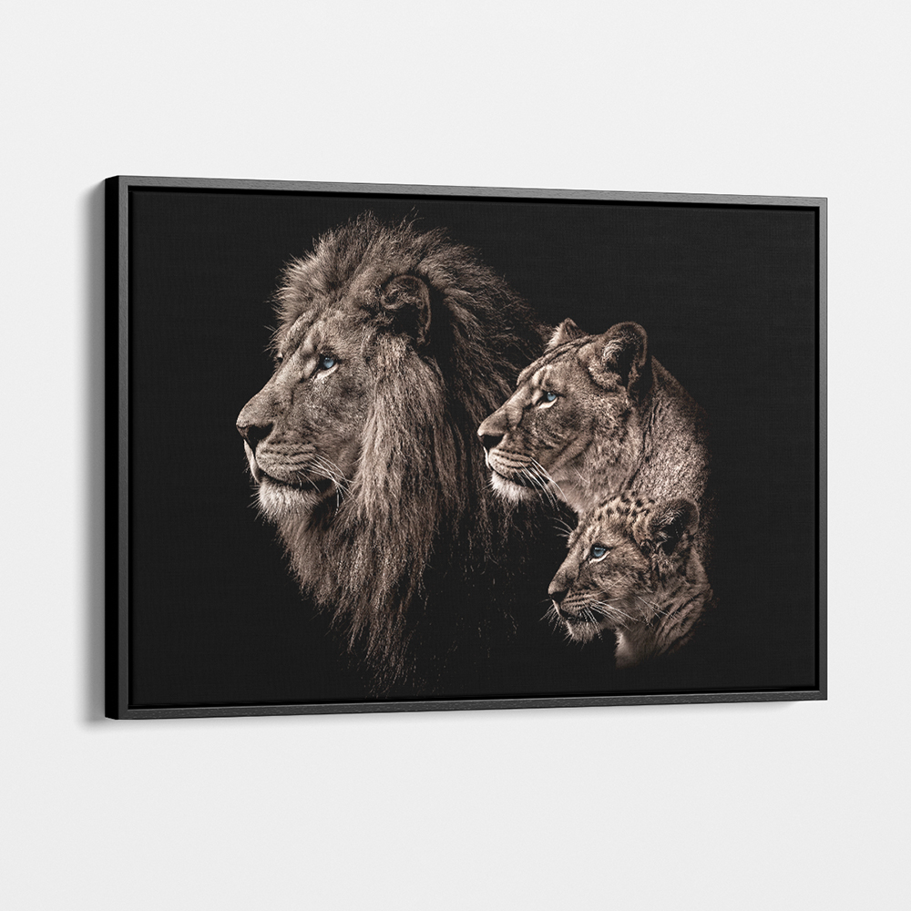 Lion Family IV - Canvas