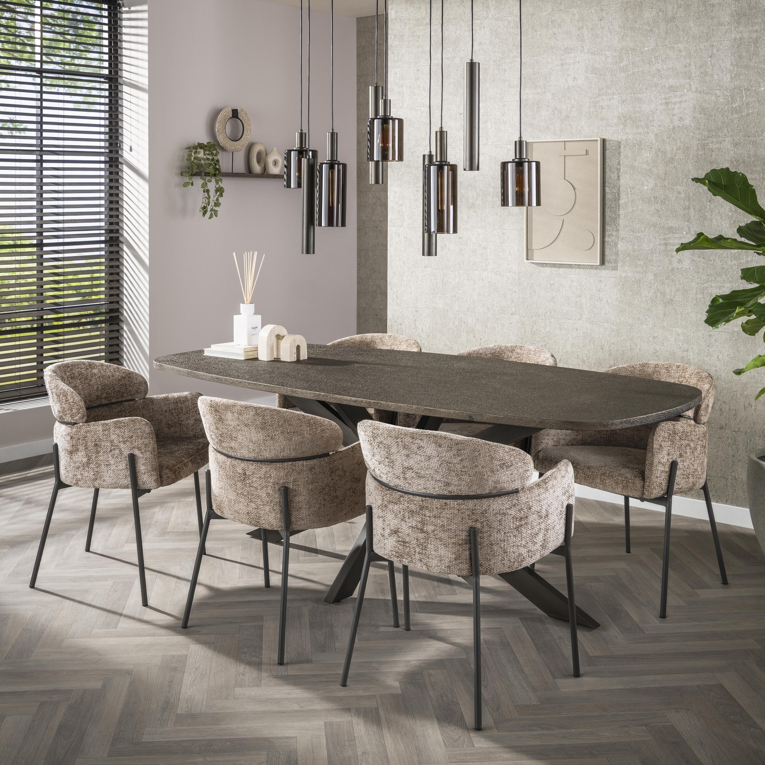 Curva armchair - packed per 2 - Hoven champagne
