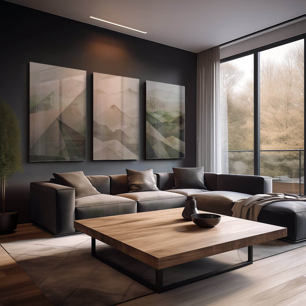 Bundle: "Misty Geometry" (3x) – Vidrio