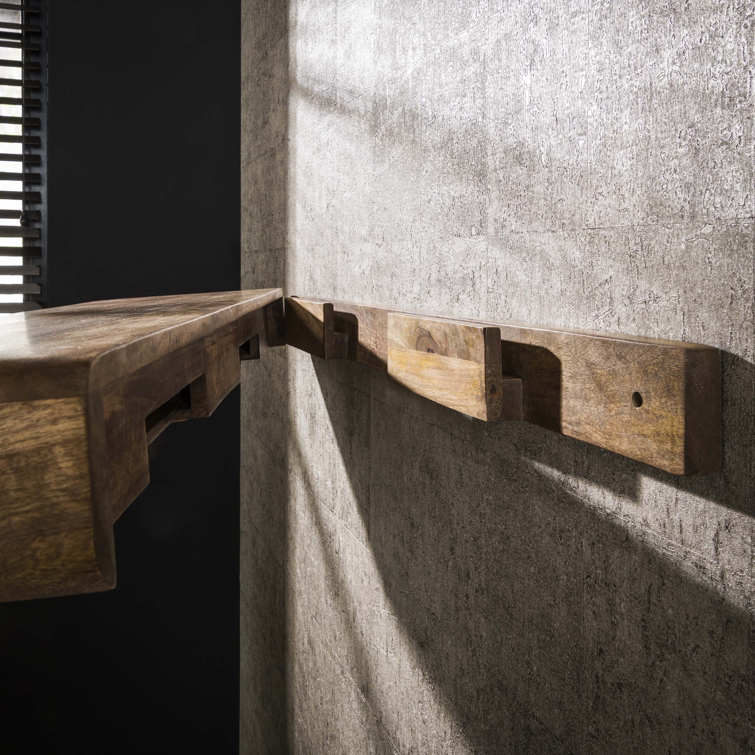 Wall shelf 118 sleek / Solid mango sand color