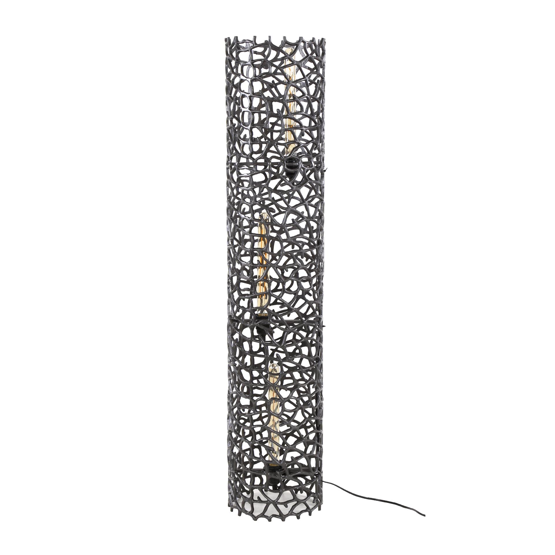 Floor lamp Weaver XL 3-light - Black nickel