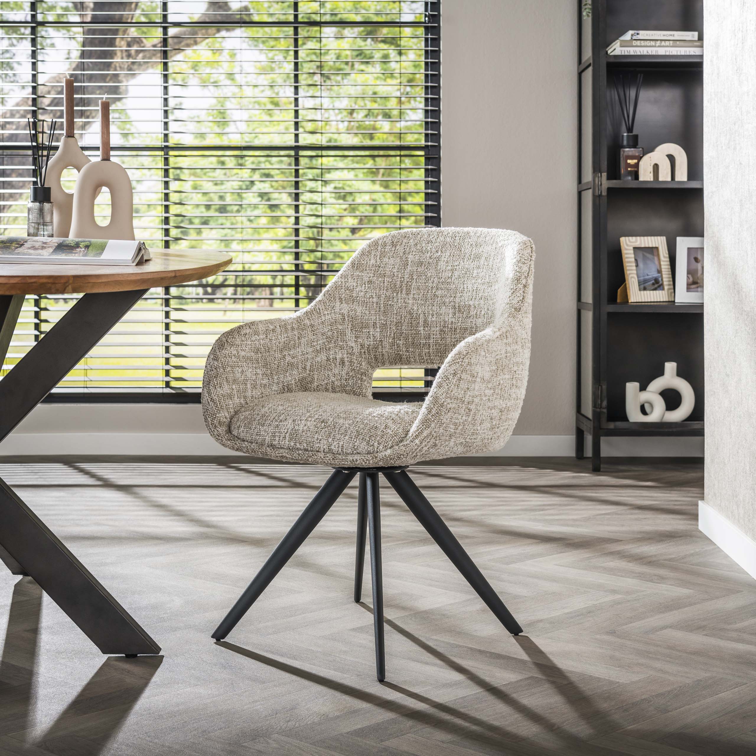Armchair spring swiveling. VPE2 / Eagle off-white