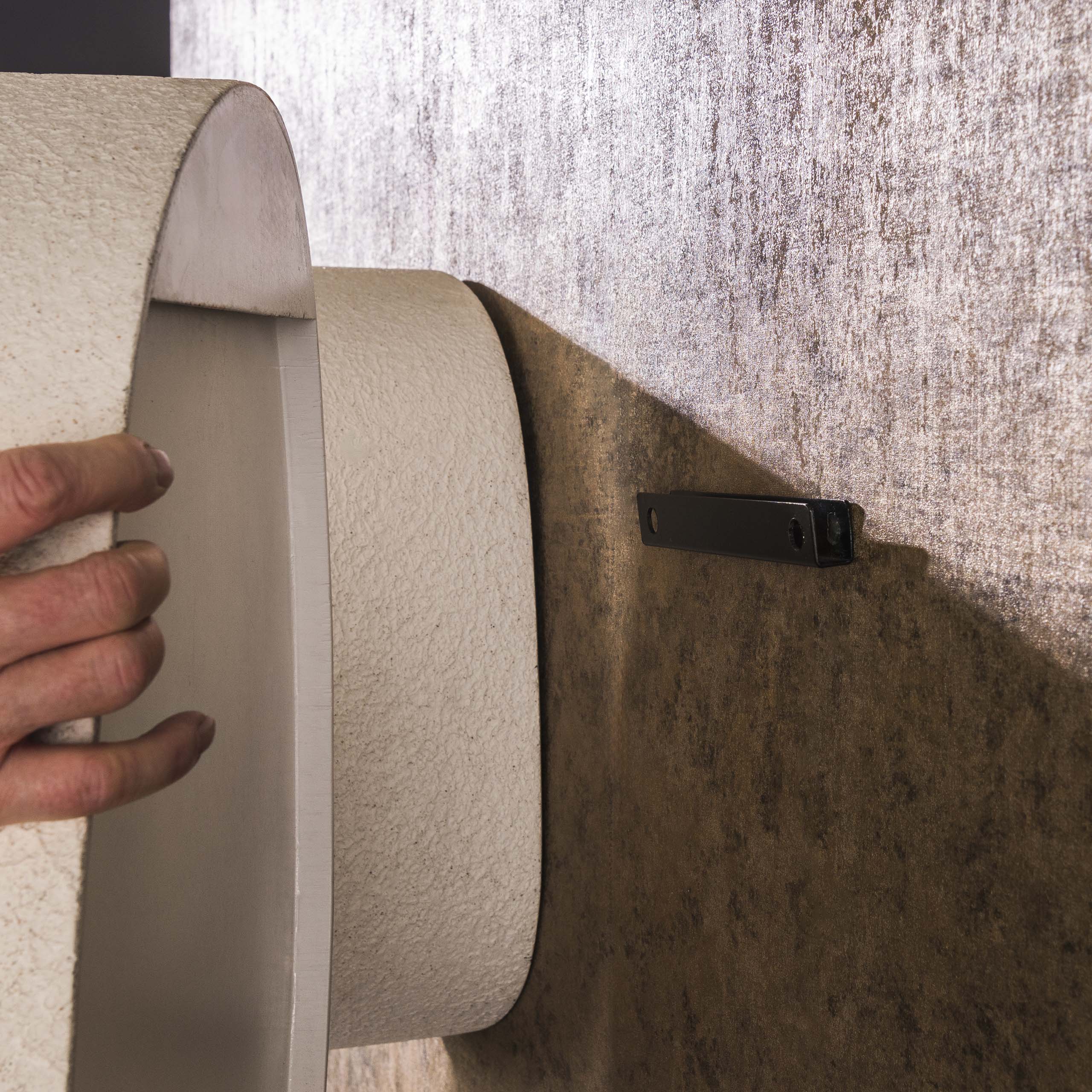 Wall shelf stone triangle / Marble composite