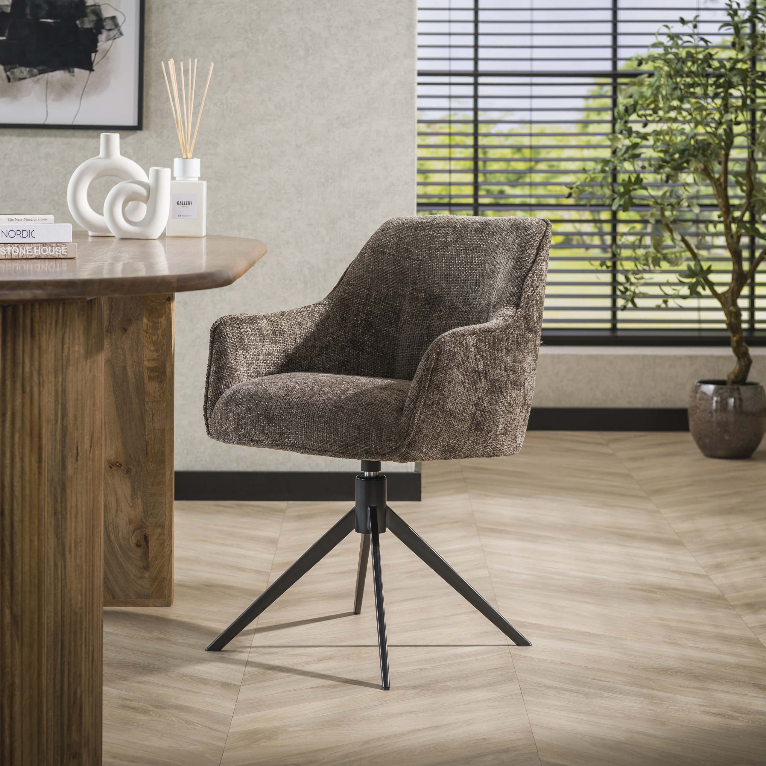 Armchair Pull swiveling - packed per 2 - Hoven taupe