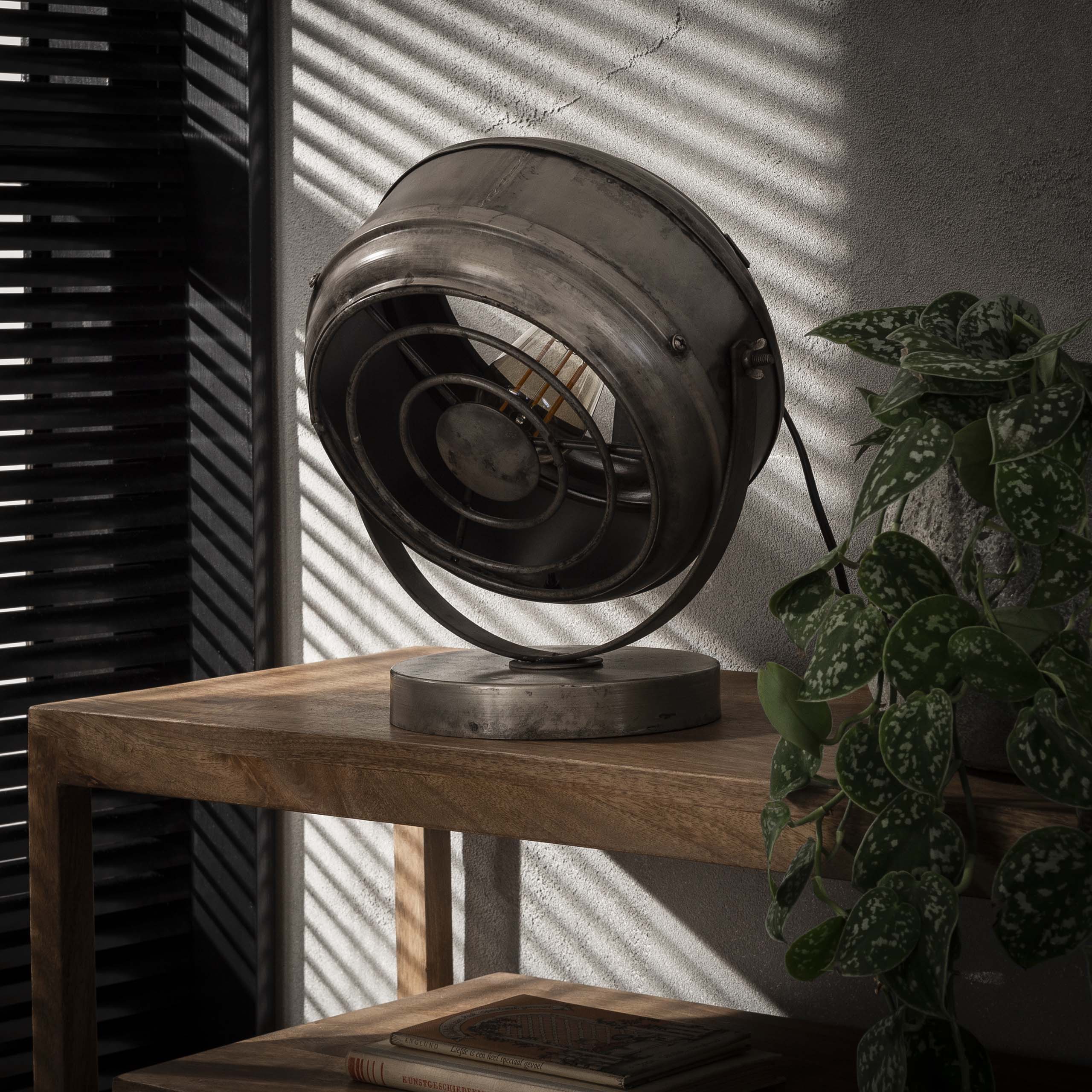 Table lamp beam / Old silver