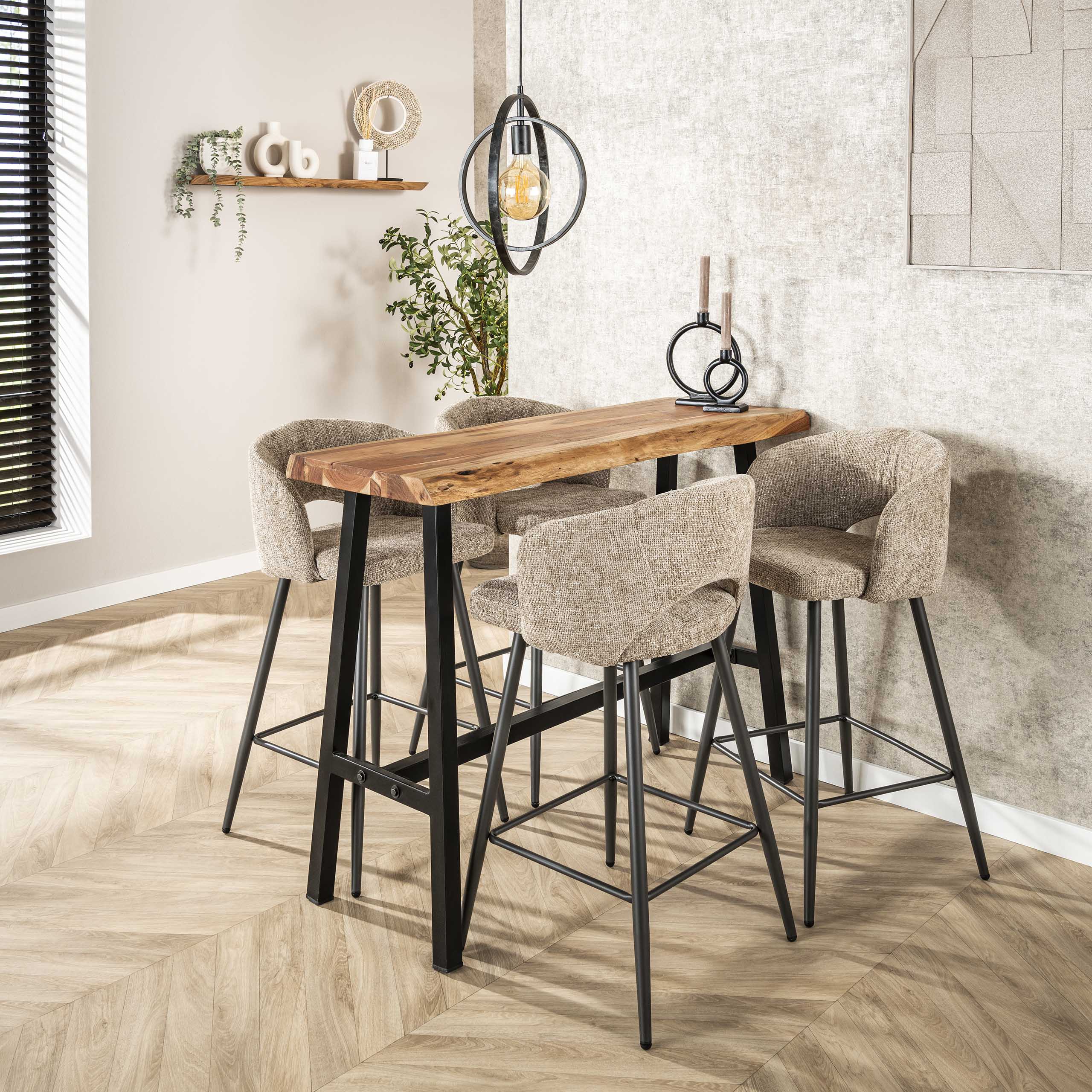 Bar stool Salon - packed per 2 - Cargo sand