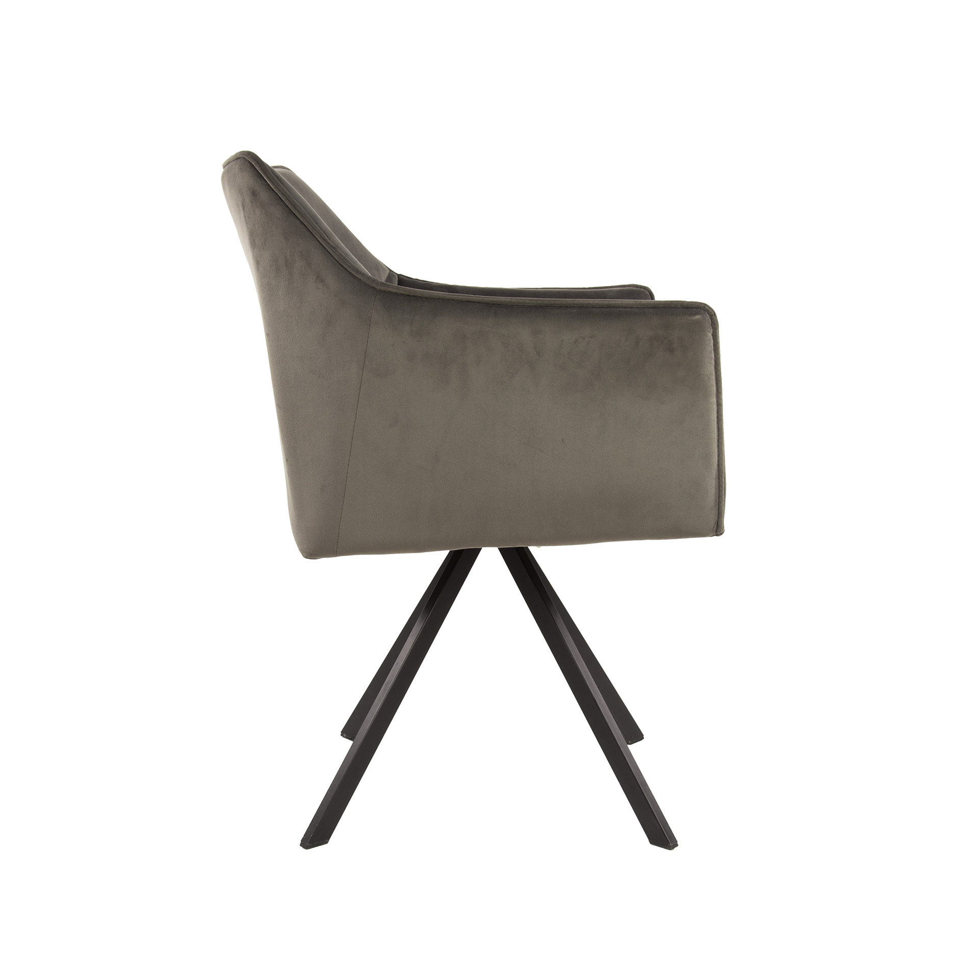 Armchair grid rotatable. VPE2 / Anthracite velvet