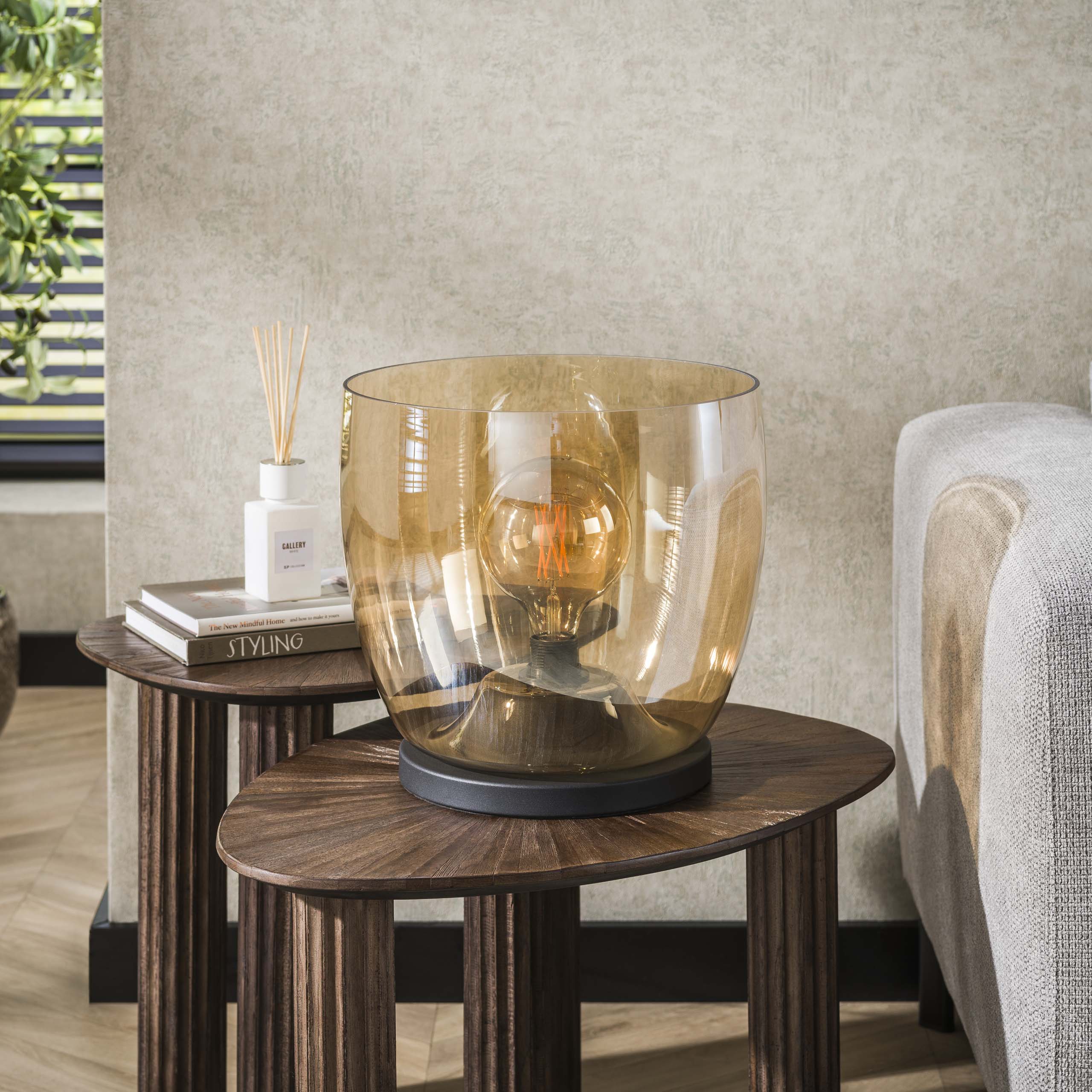 Floor lamp UP XL 1-light - Amber glass