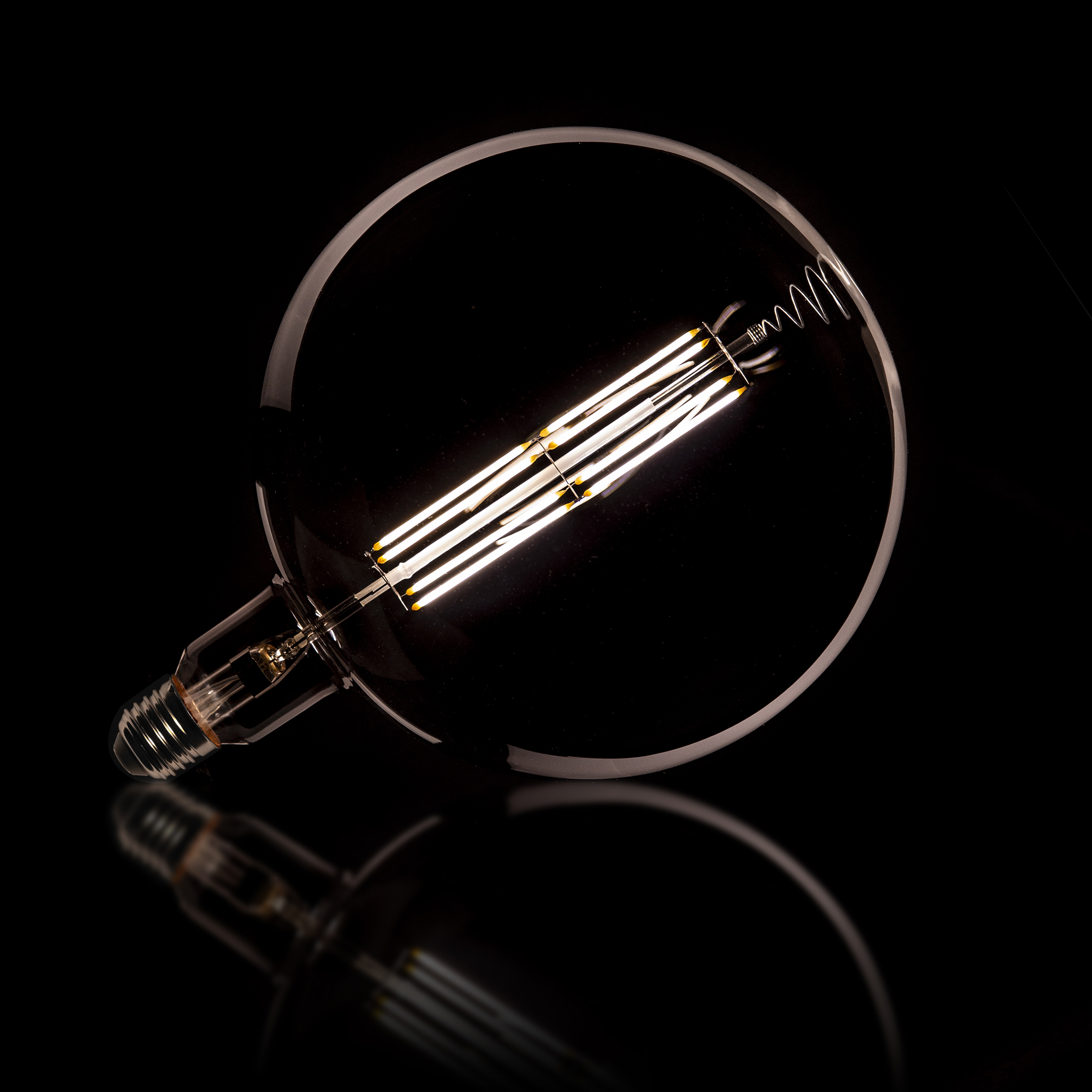 Light source LED [G200] filament bulb Ø20.0 - E27 8W / Smoke gray glass