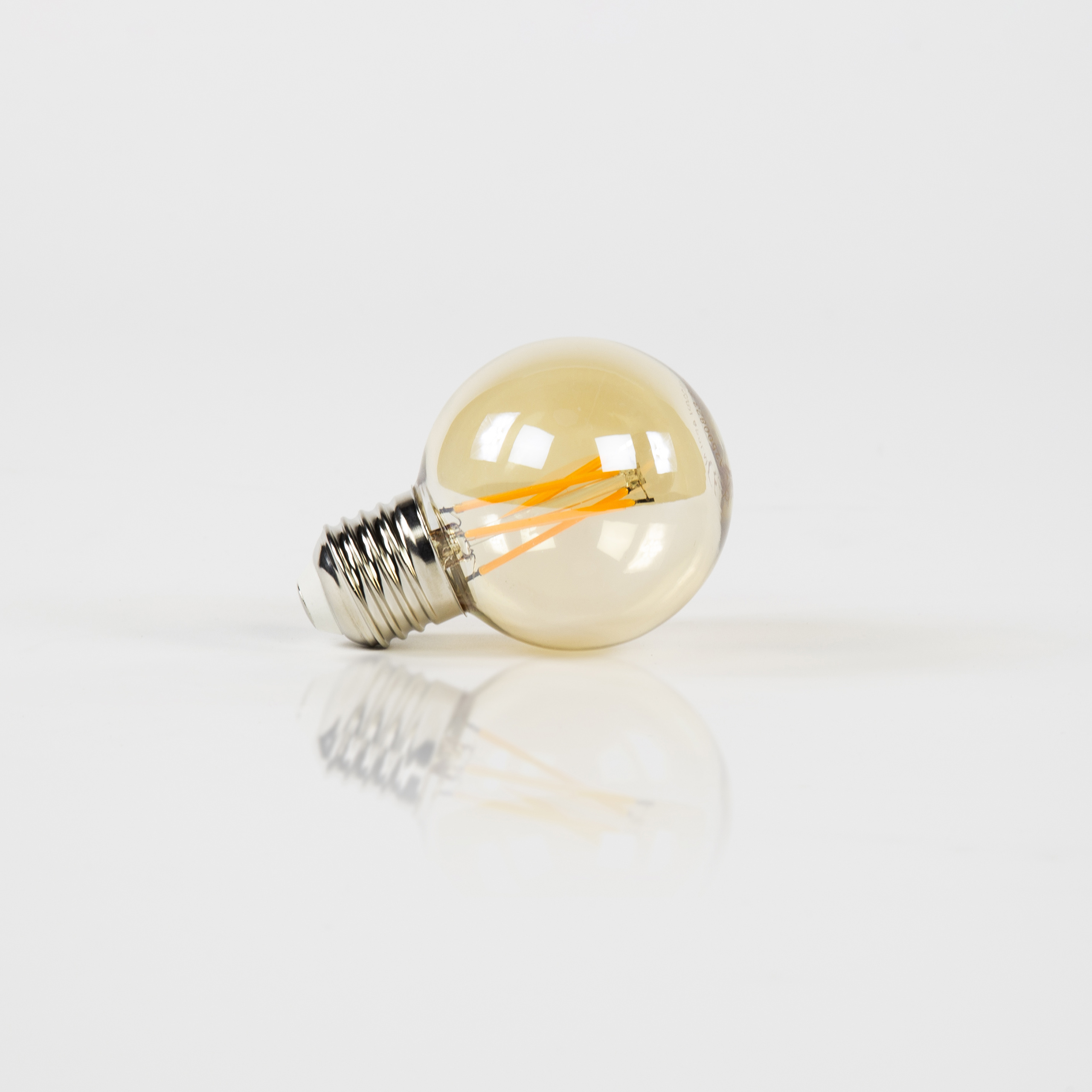 Light source LED [G60] filament ball Ø6 / Amber-colored glass